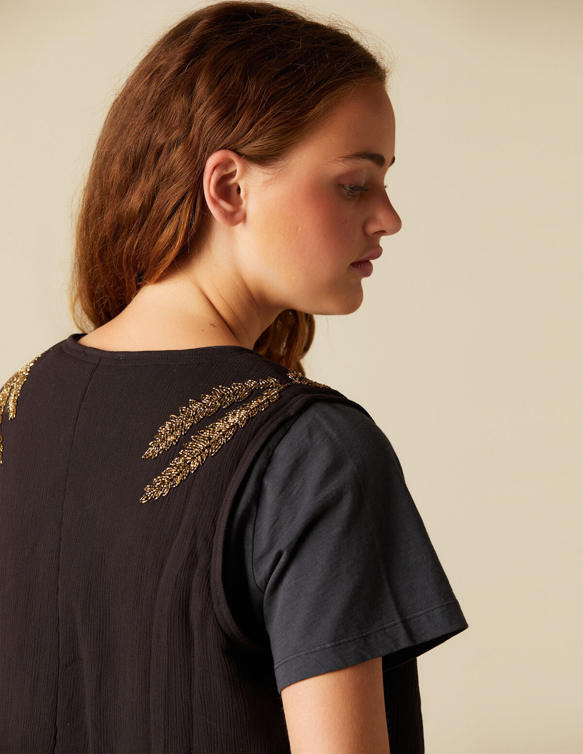 LEAF BEADS WAISTCOAT