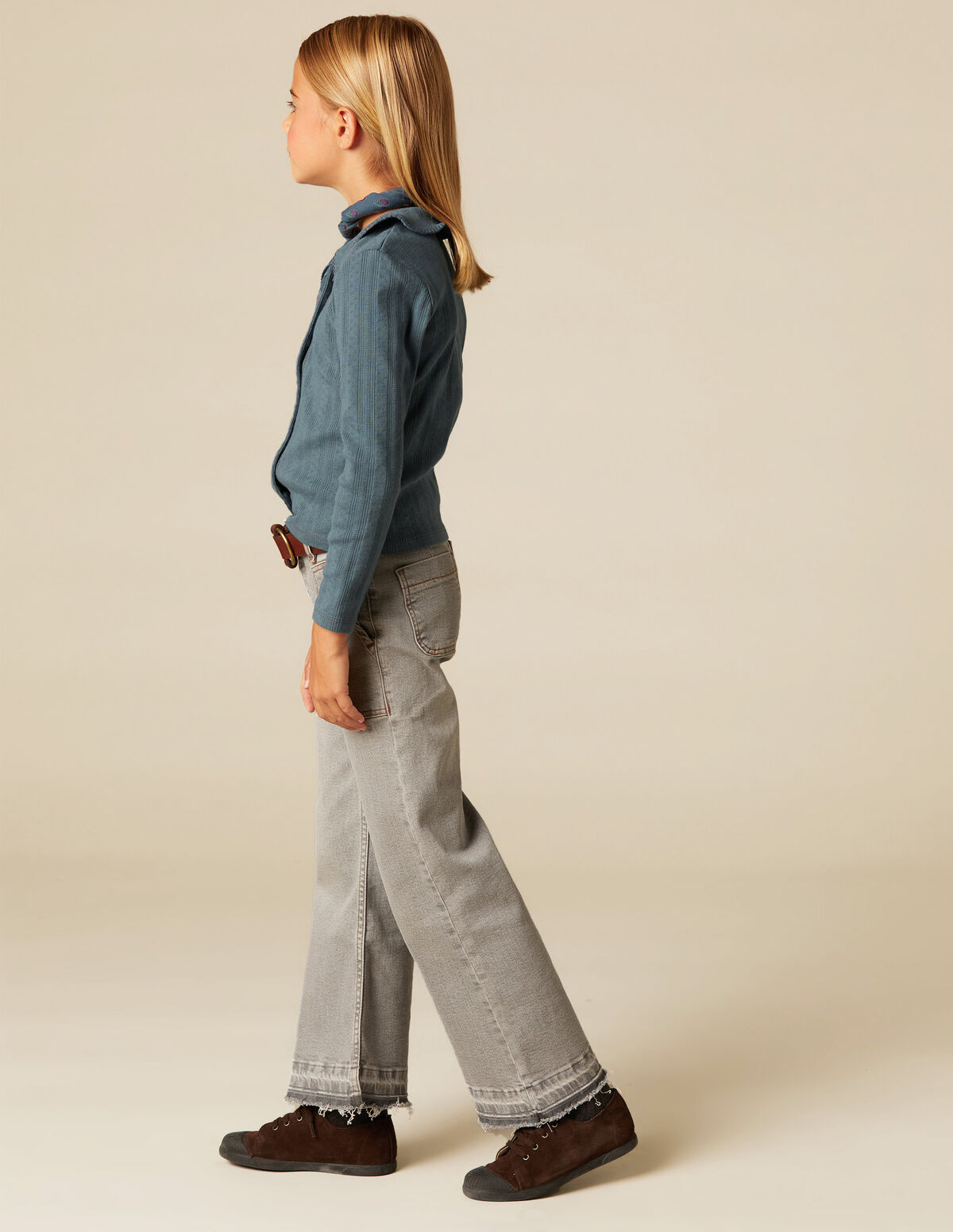 BLUEBERRY POINTELLE T-SHIRT