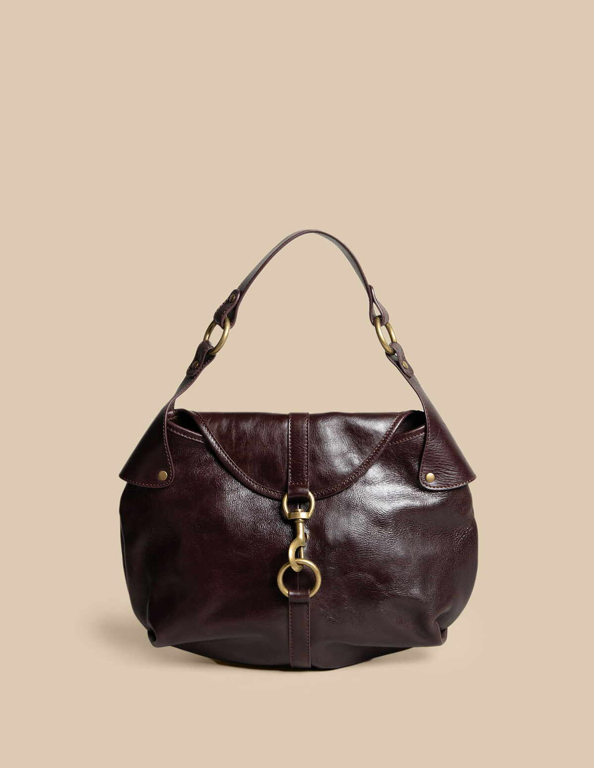 BROWN FLAP BAG