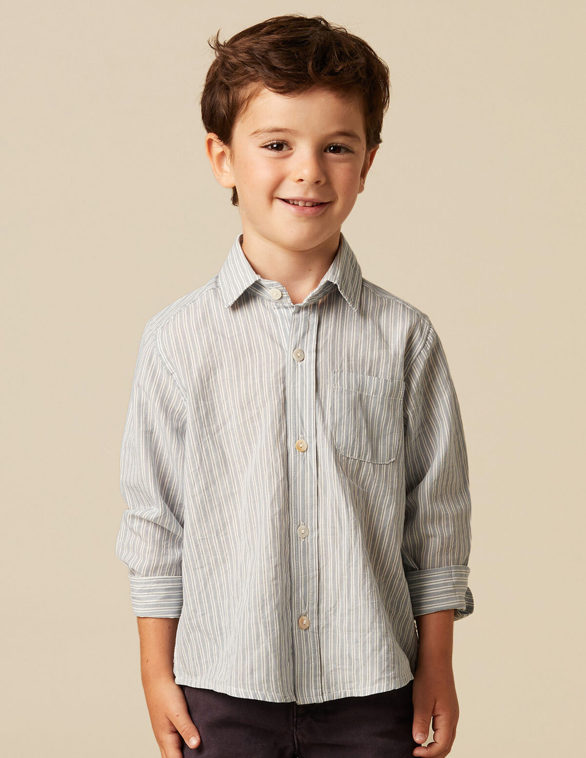 BLUE STRIPED SHIRT