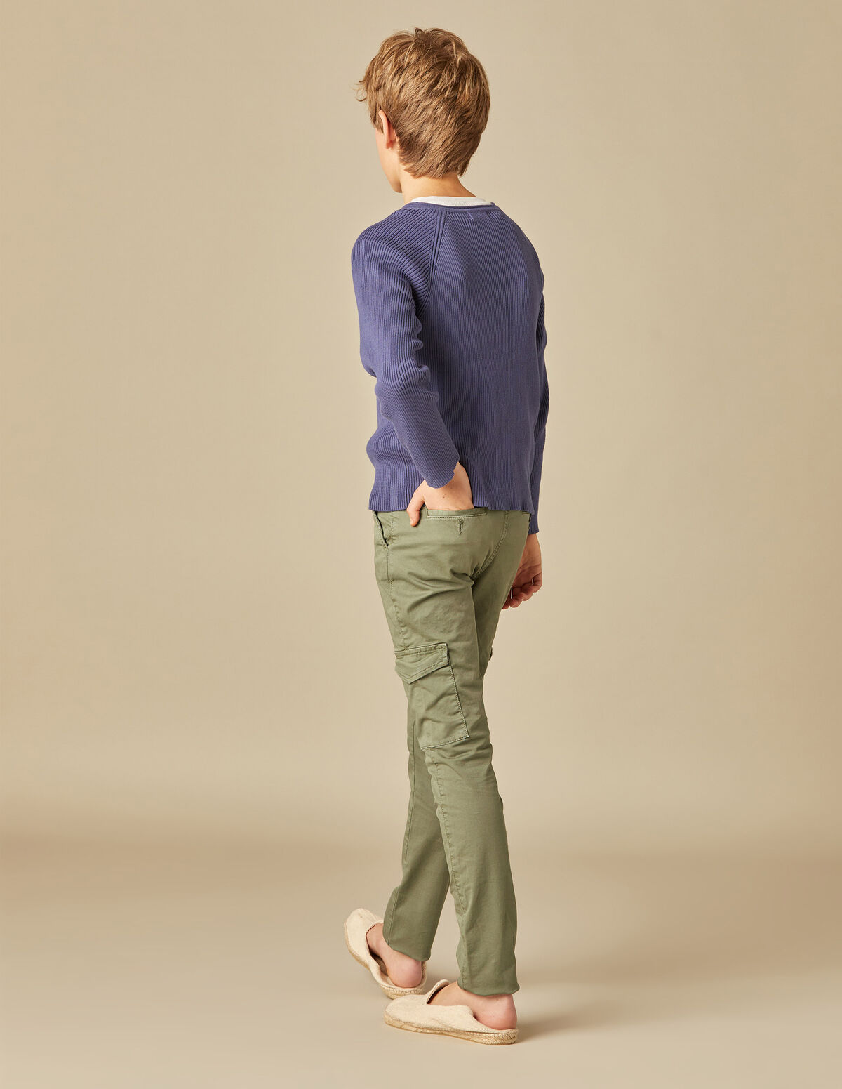 PULL CÔTELÉ BLEU