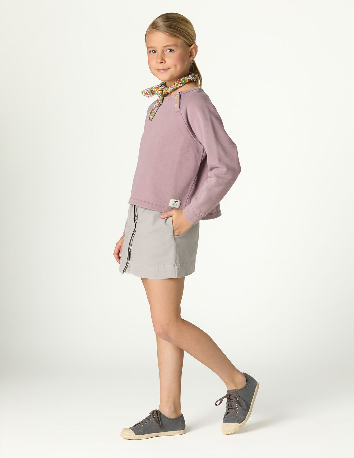 JUPE FRONC&Eacute;E IRON GREY