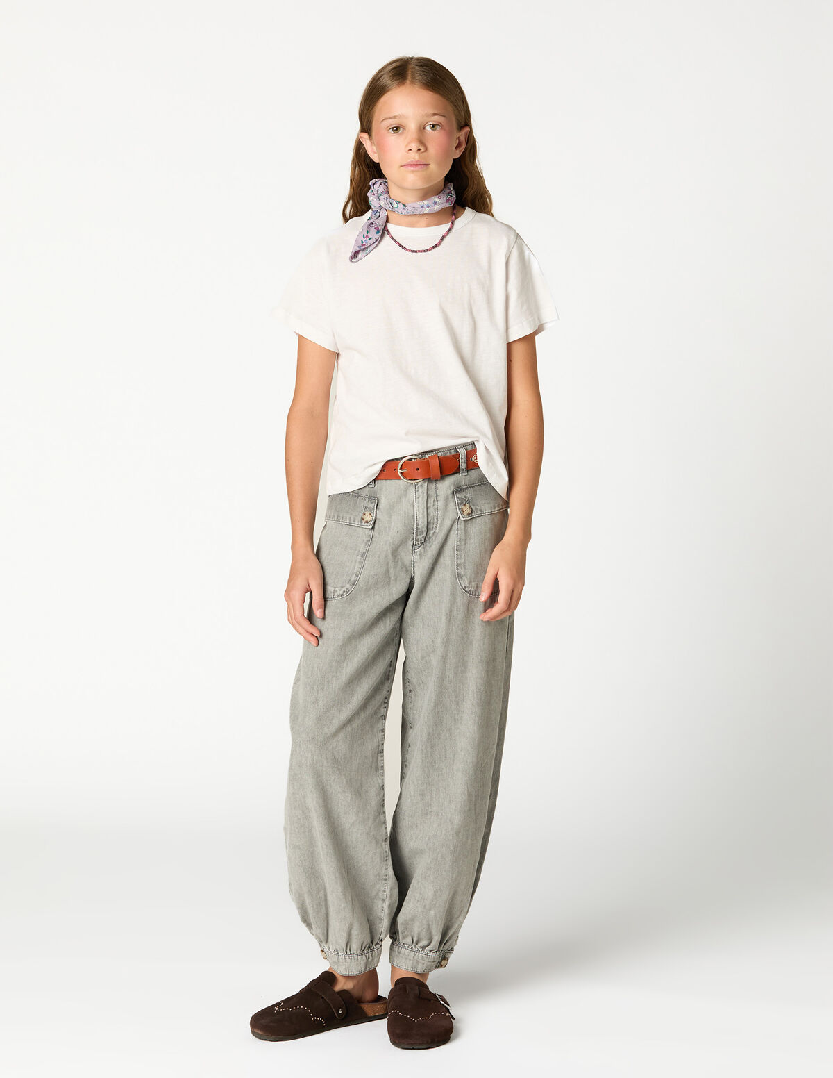 GREY SAROUEL TROUSERS