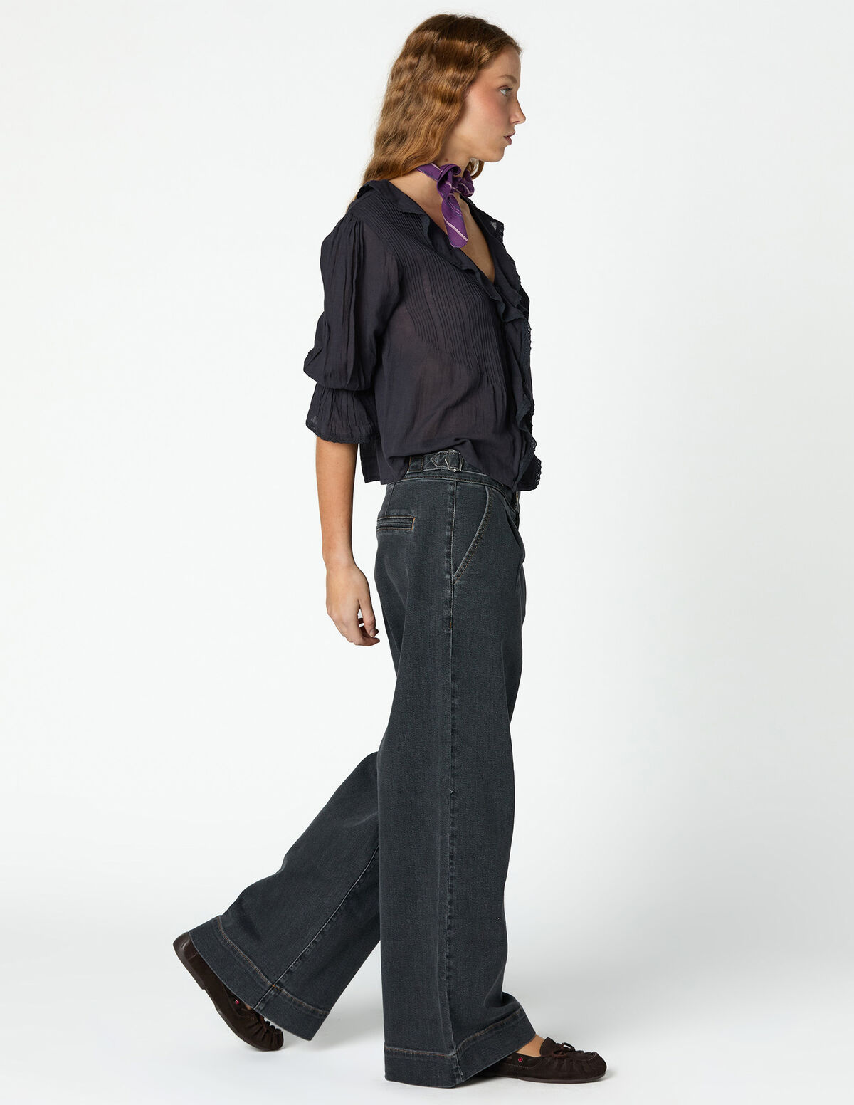 CAMISA FOLHO TUCKS ANTRACITE