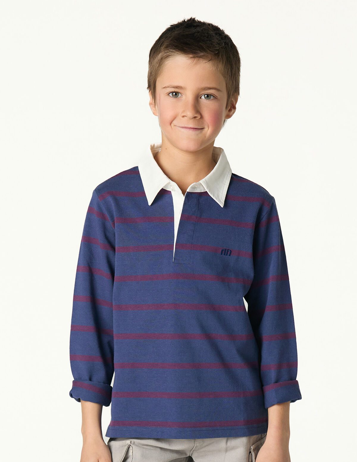 SWEATSHIRT POLO RISCAS AZUL