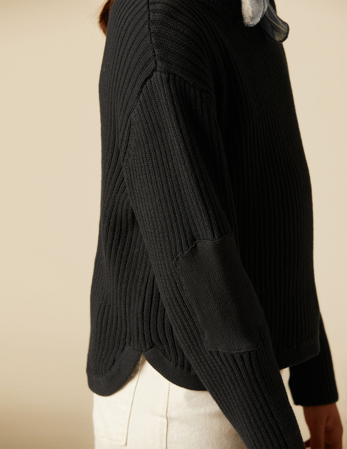 PULL CÔTELÉ ANTHRACITE