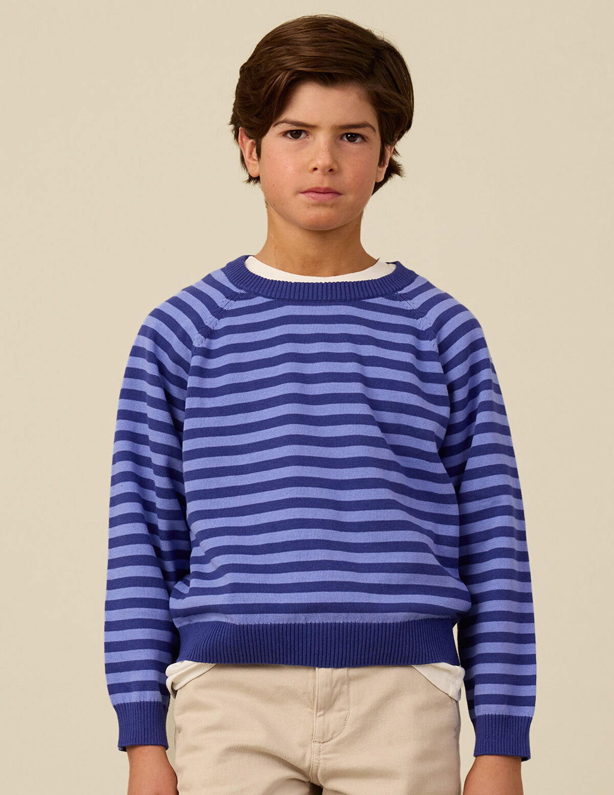 JERSEY BOTONES RAYAS AZULES