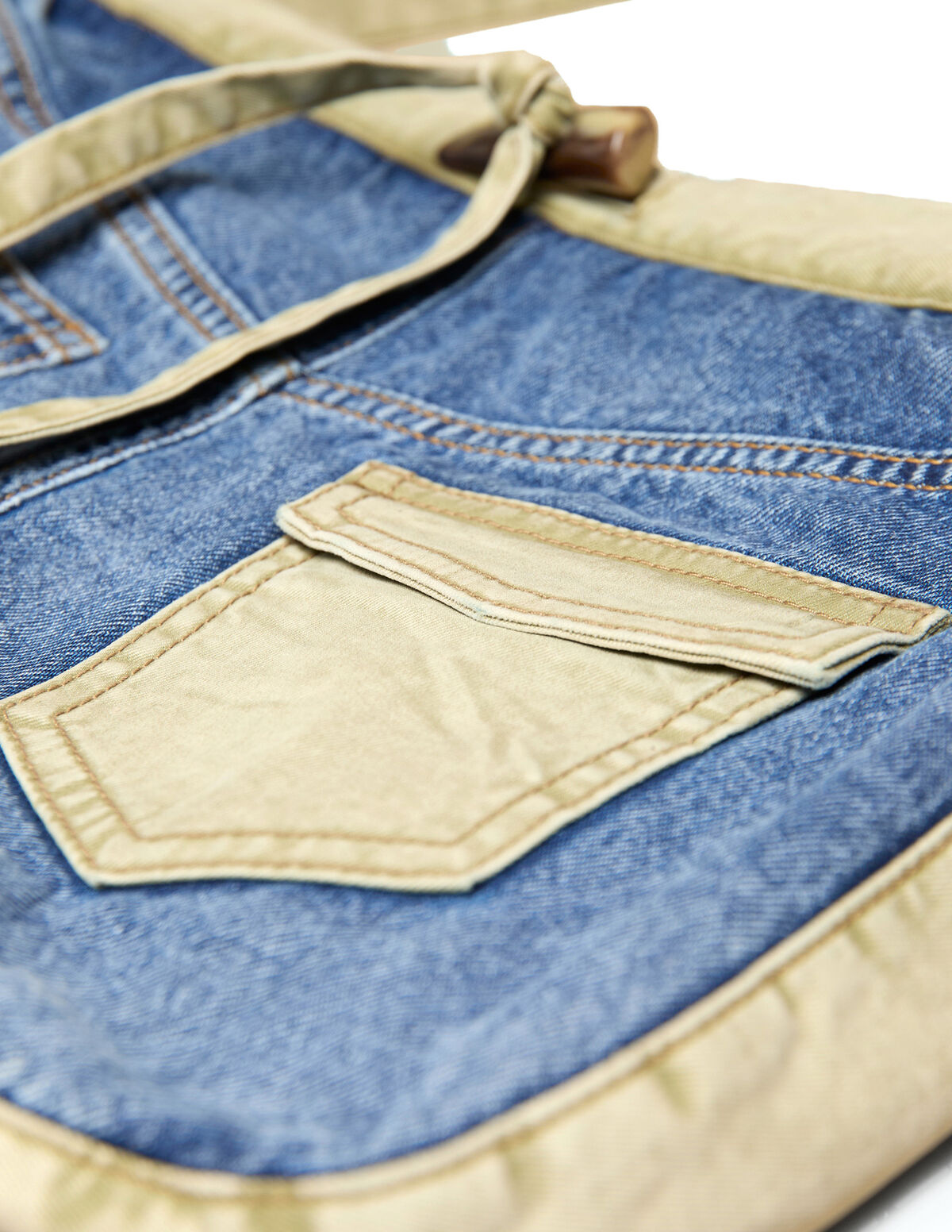 ANTHRACITE DENIM CONTRAST BAG