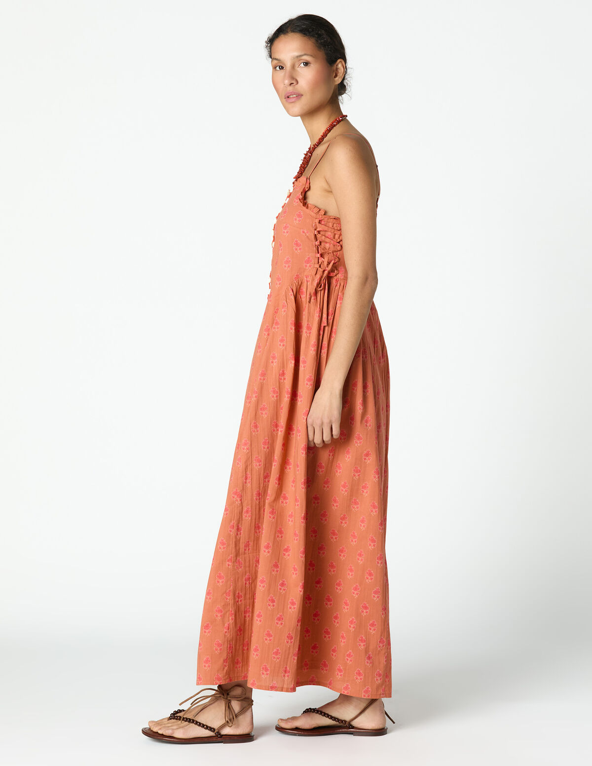ORANGE BUTI DRESS