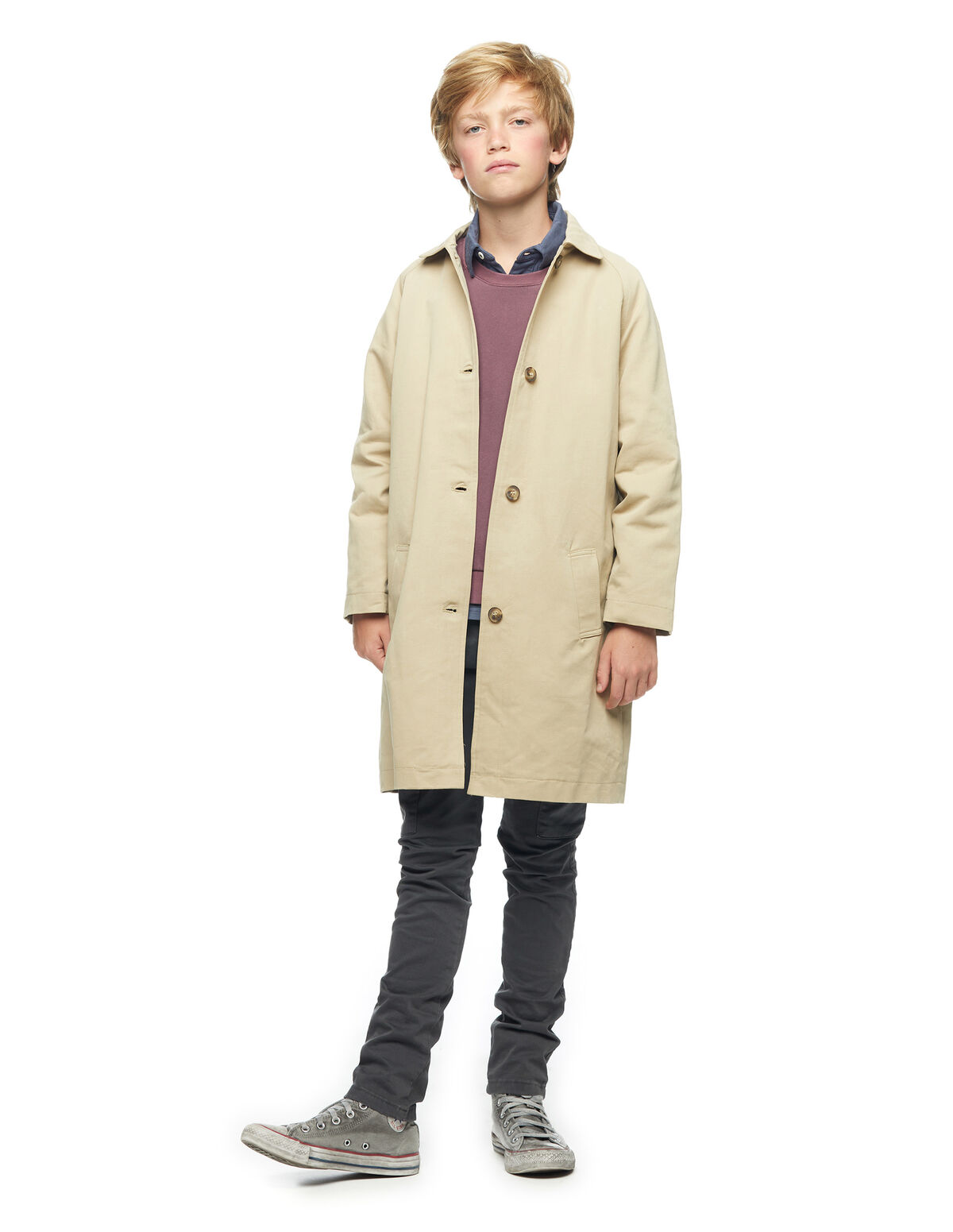SAND-COLOURED TRENCH COAT - View all - Nícoli