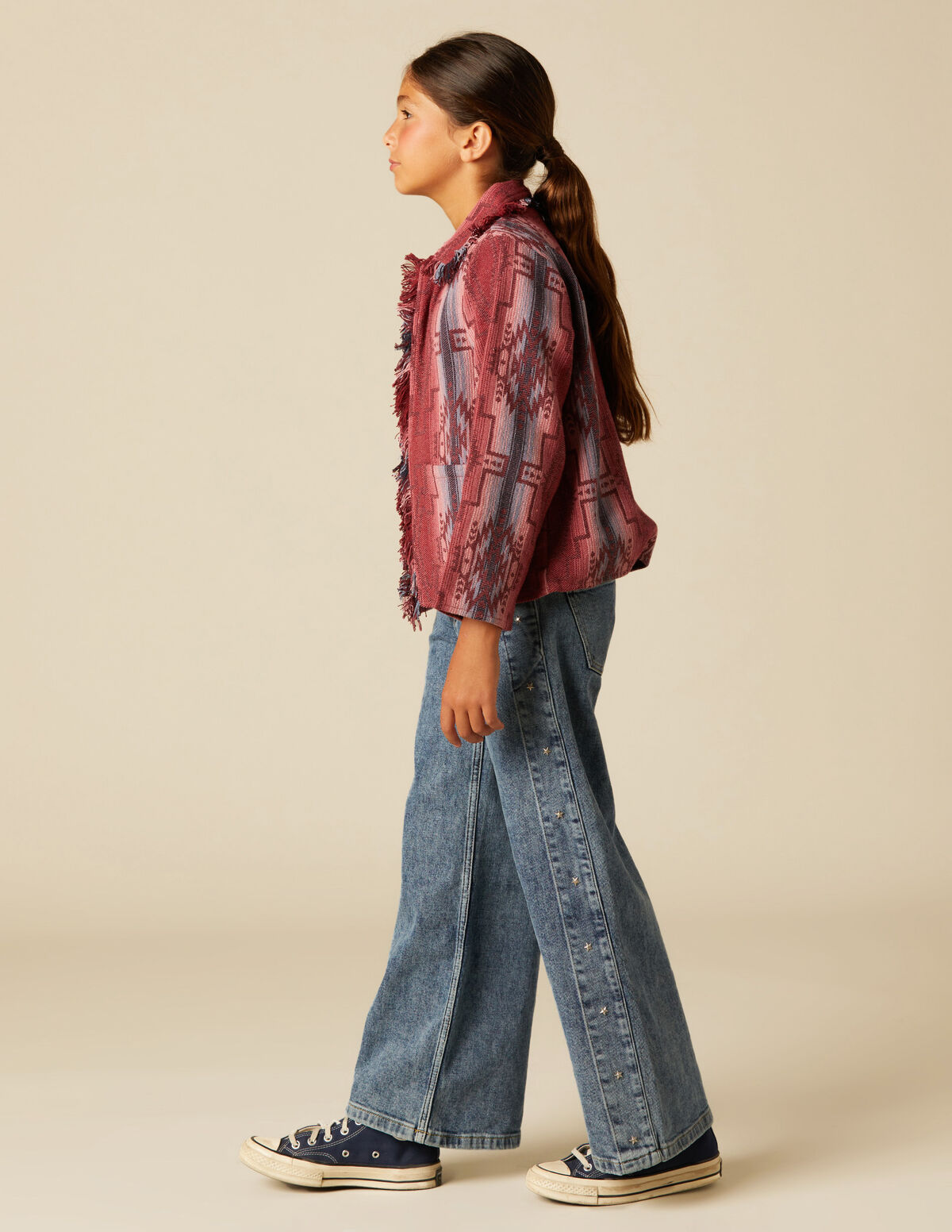PANTALÓN ESTRELLAS LATERAL VAQUERO AZUL