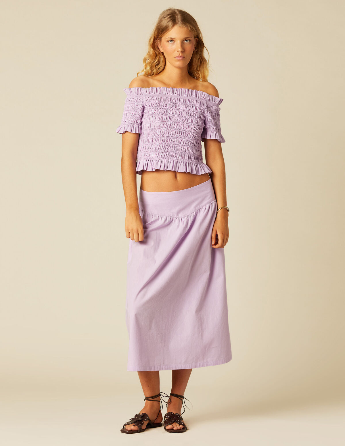 SHORT LILAC SKIRT