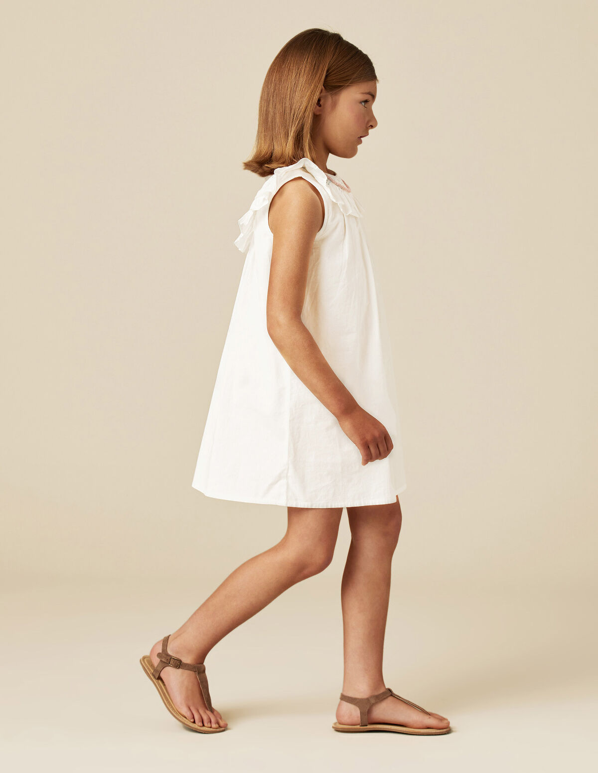 VESTIDO BLANCO PESPUNTES