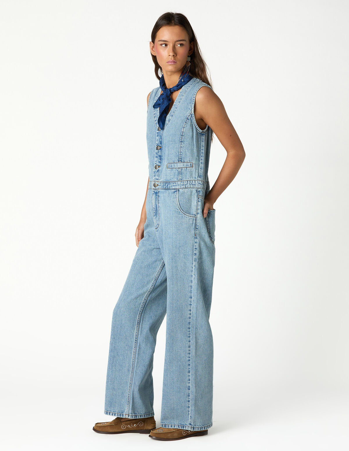 MACAC&Atilde;O DENIM AZUL