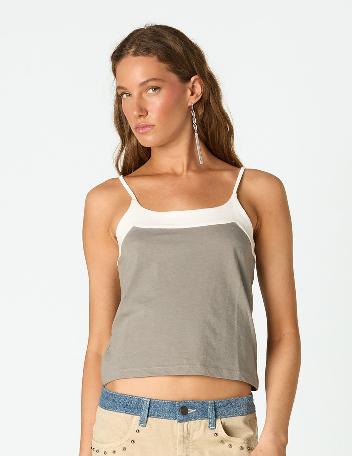 IRON GREY COLORBLOCK T-SHIRT