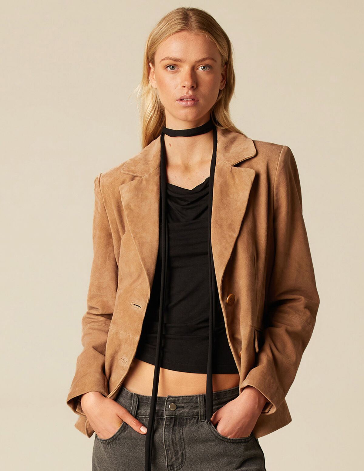 BLAZER ANTE MARRÓN