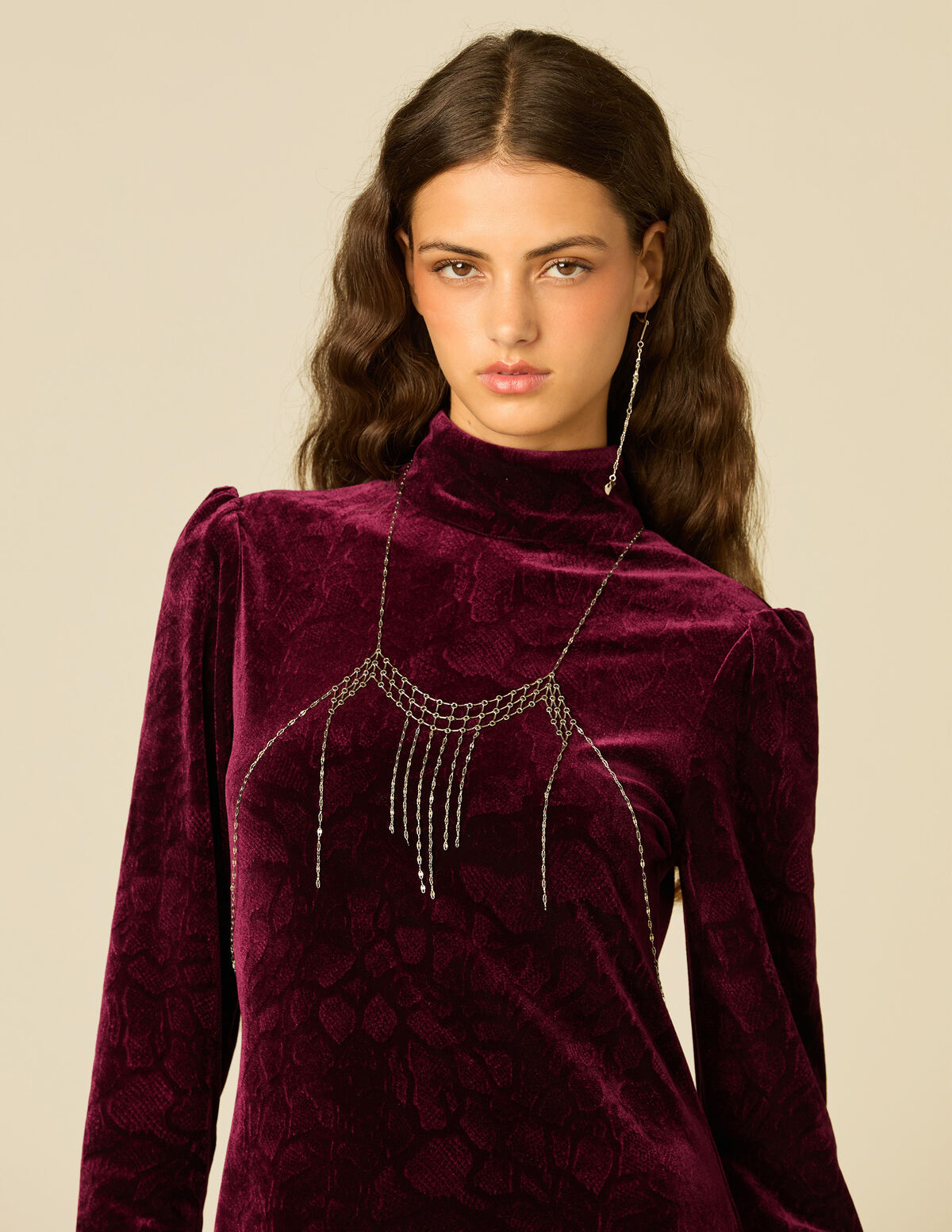 VESTIDO DESENHO VELUDO