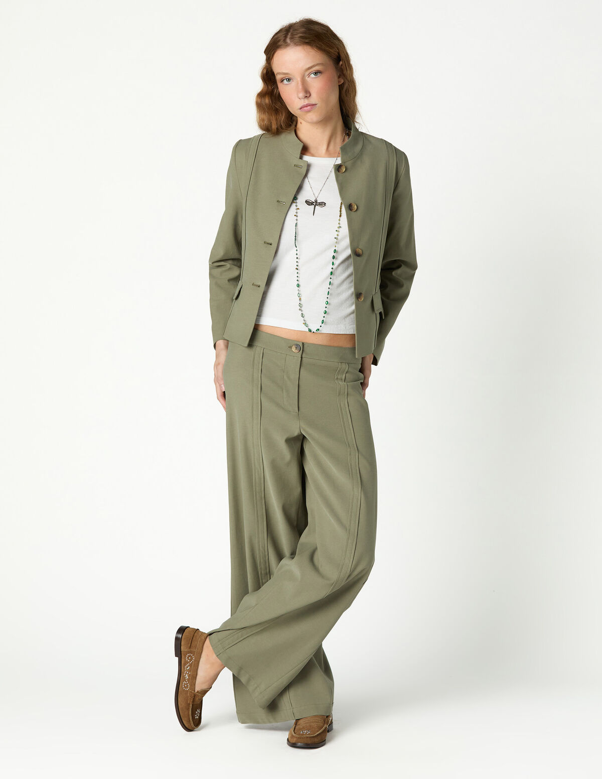 CAL&Ccedil;AS SADDLE KHAKI