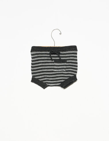 Grey and anthracite striped bloomers with pockets - View all > - Nícoli