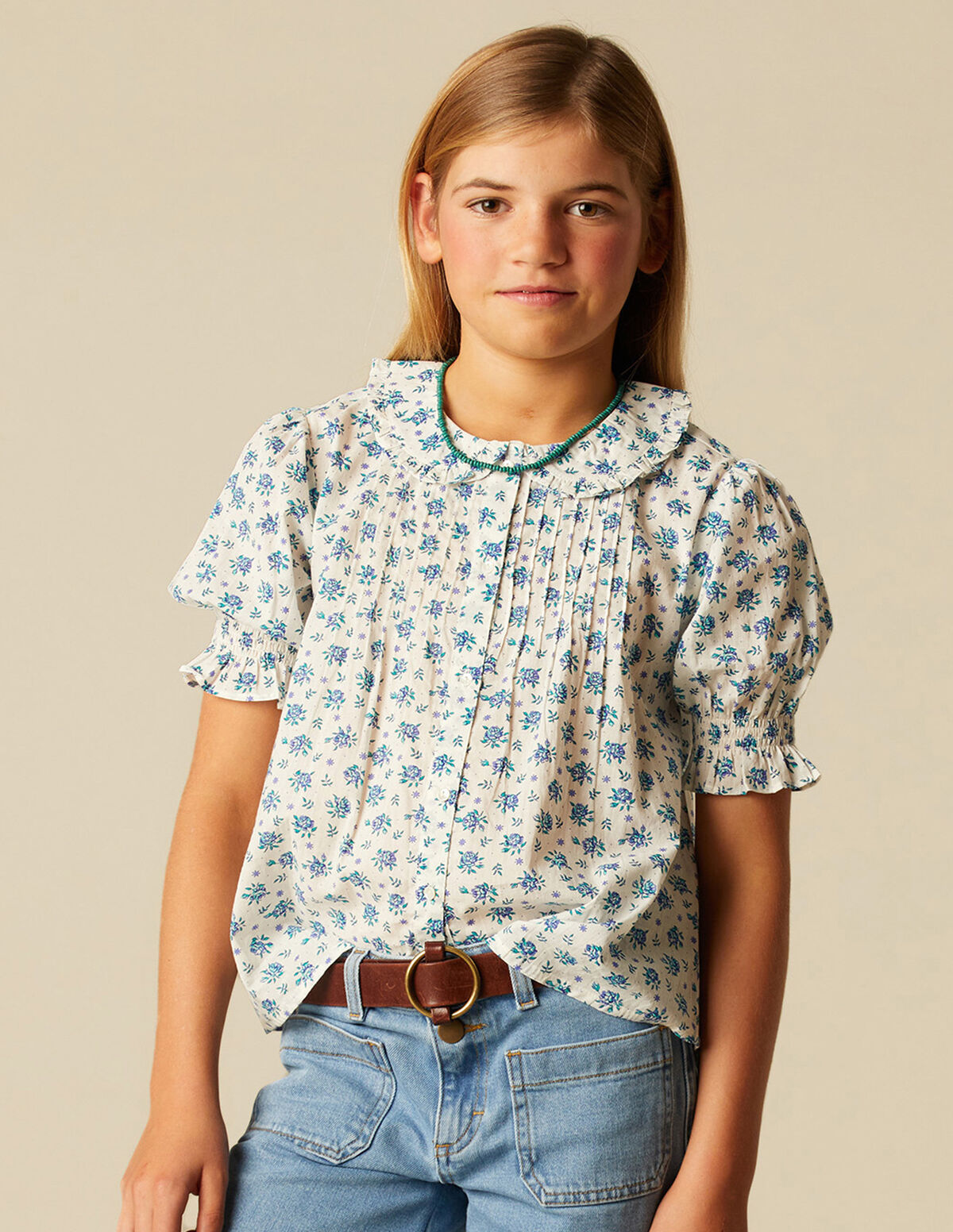 CAMISA FLORES AZUL