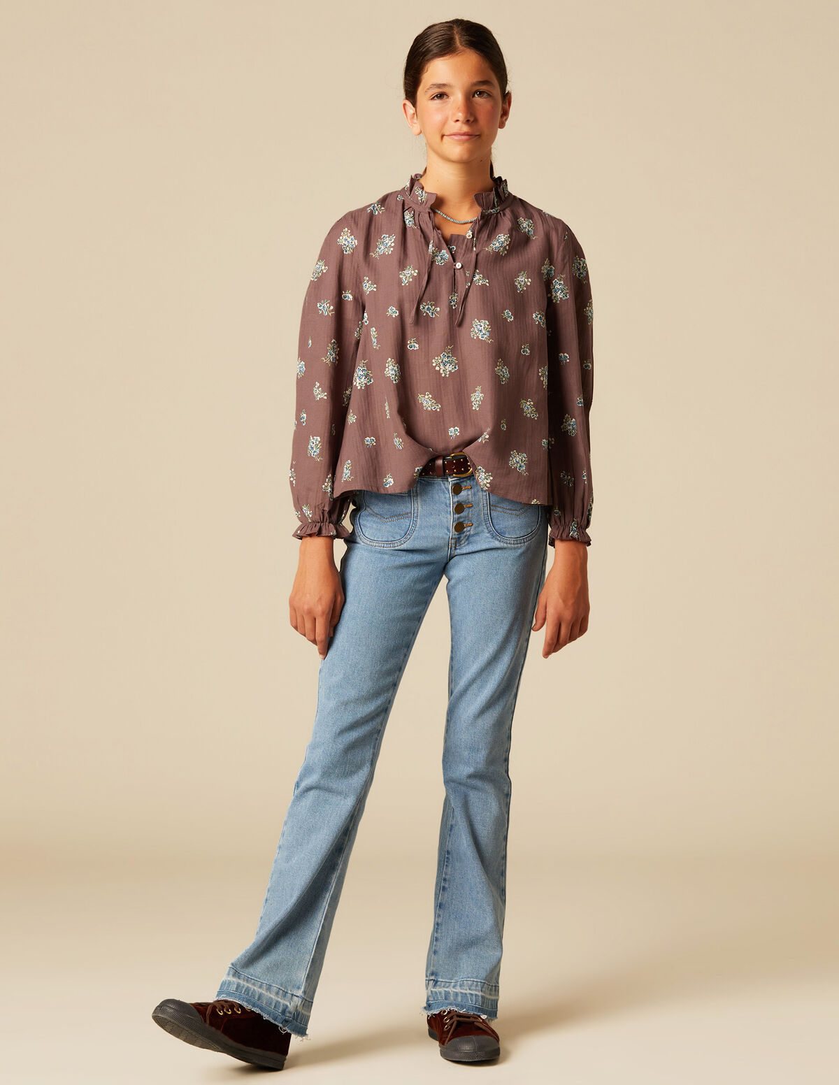 PANTALÓN CAMPANA VAQUERO AZUL