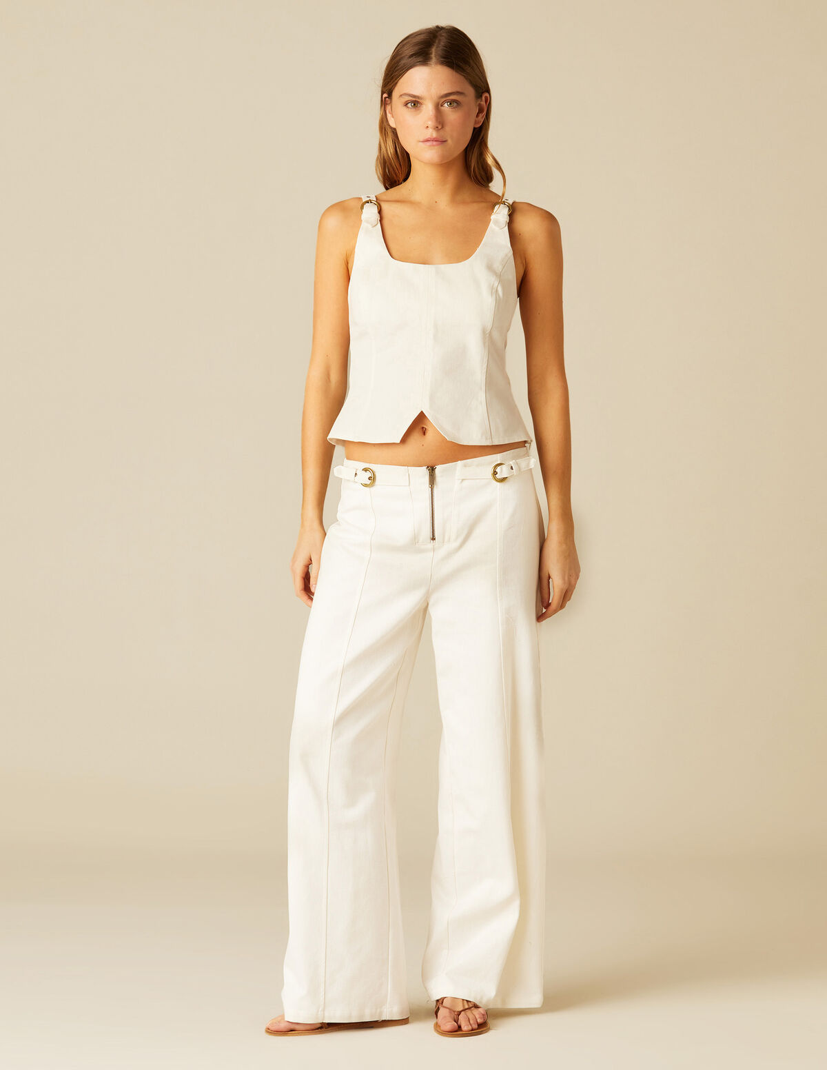 PANTALÓN HEBILLA BLANCO