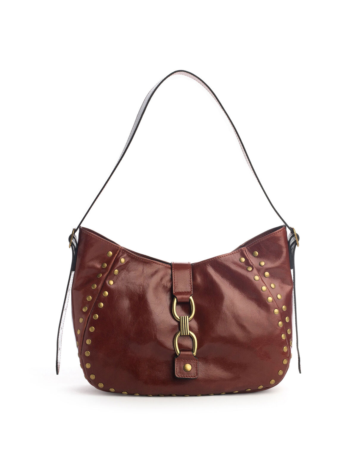 Large brown glitter buckle bag - View all - Nícoli