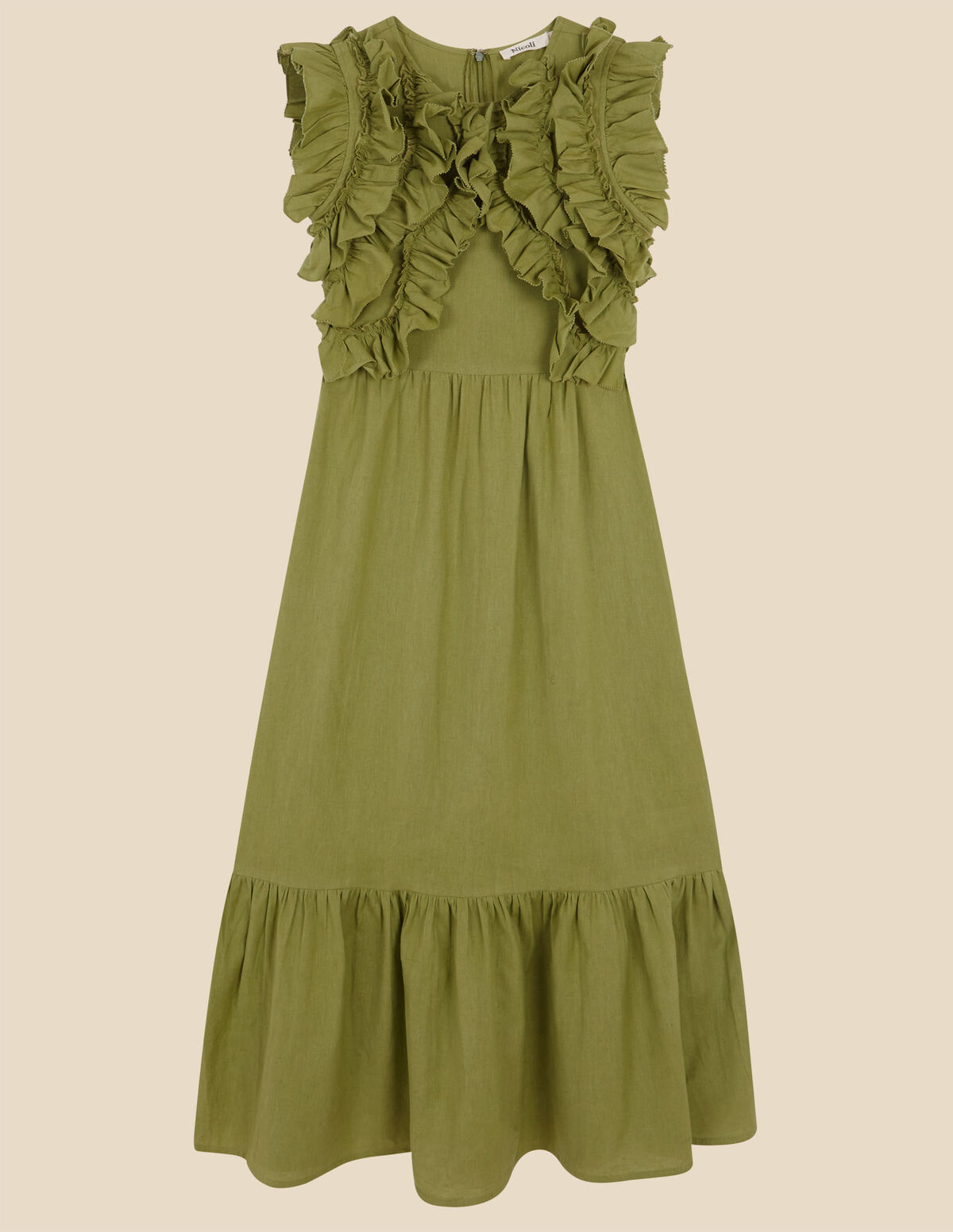 VESTIDO LILA VOLANTES