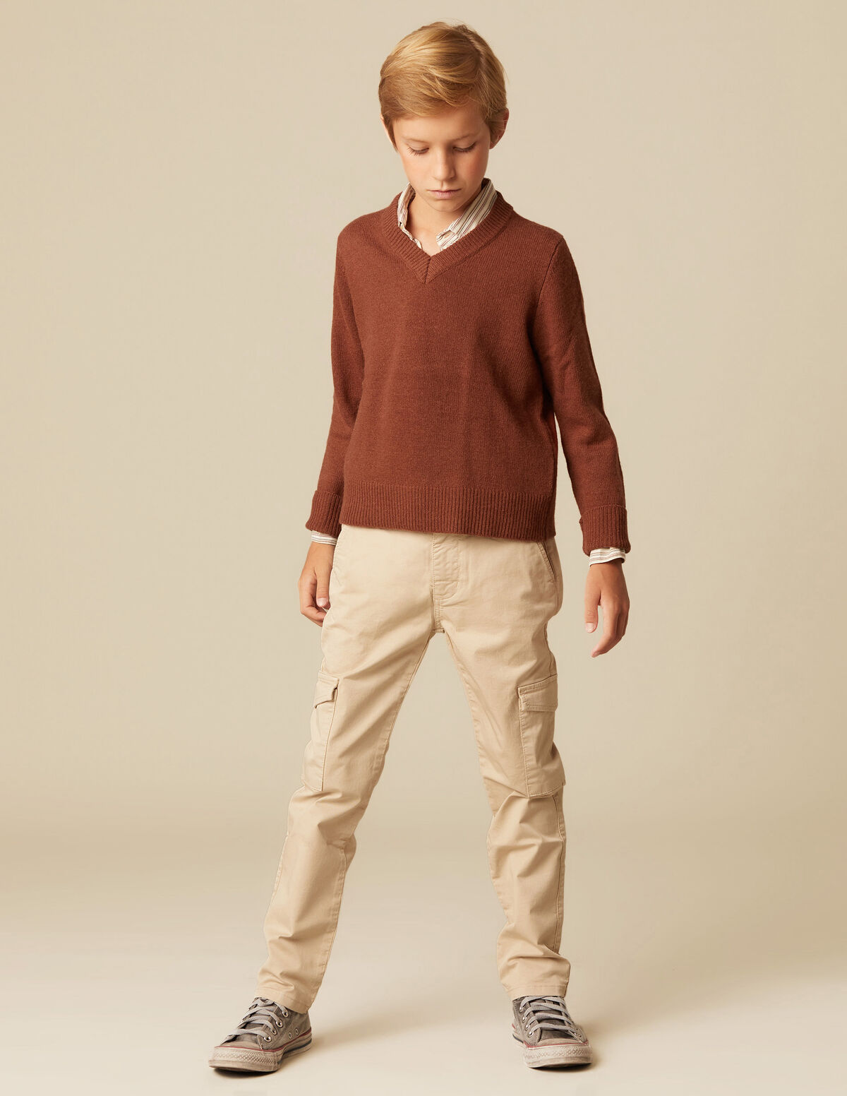 JERSEY CUELLO PICO GRIS