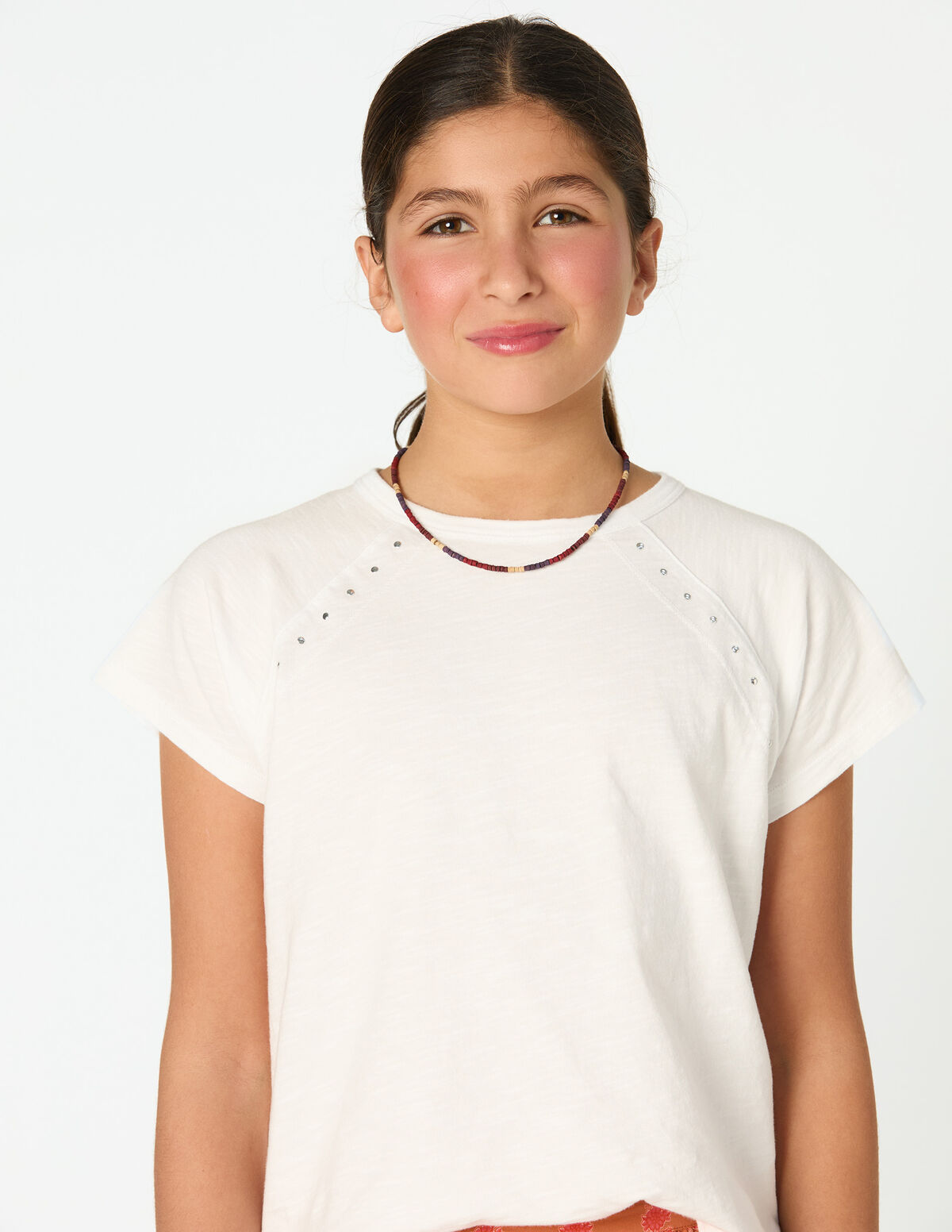 CAMISETA TACHAS BLANCA