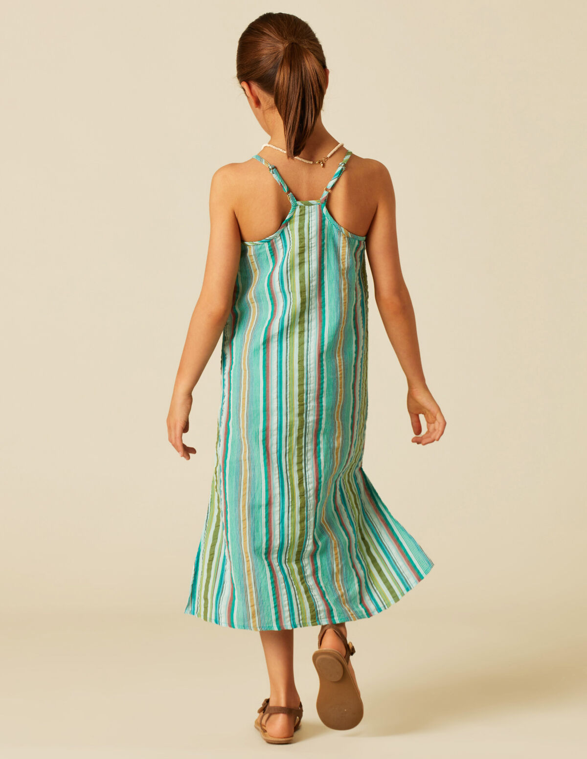 VESTIDO RAYA MULTICOLOR MORA