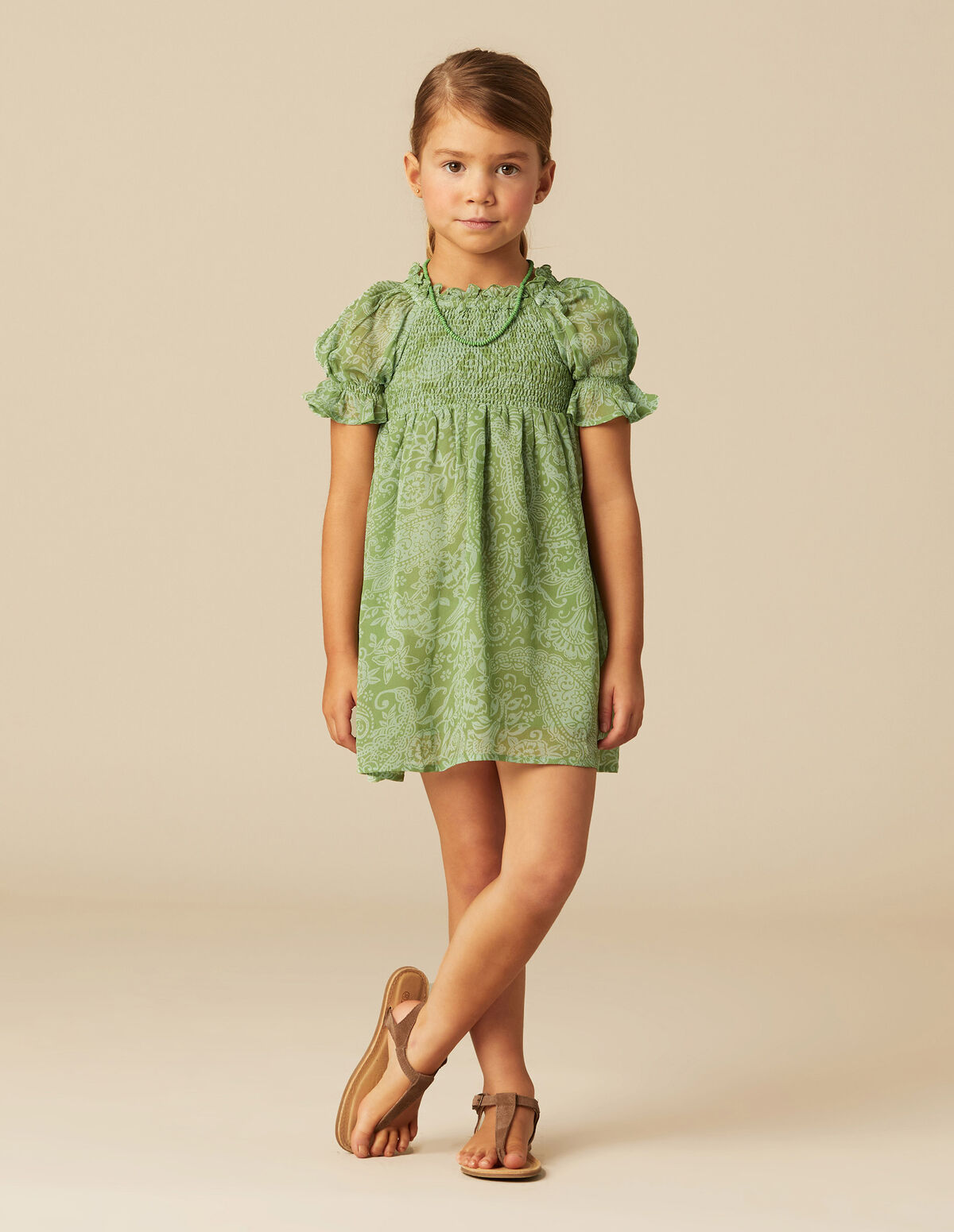 VESTIDO PRINT AMEBAS VERDE