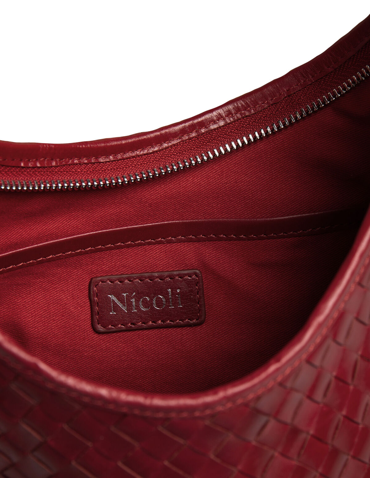 MINI BROWN BRAIDED BAG