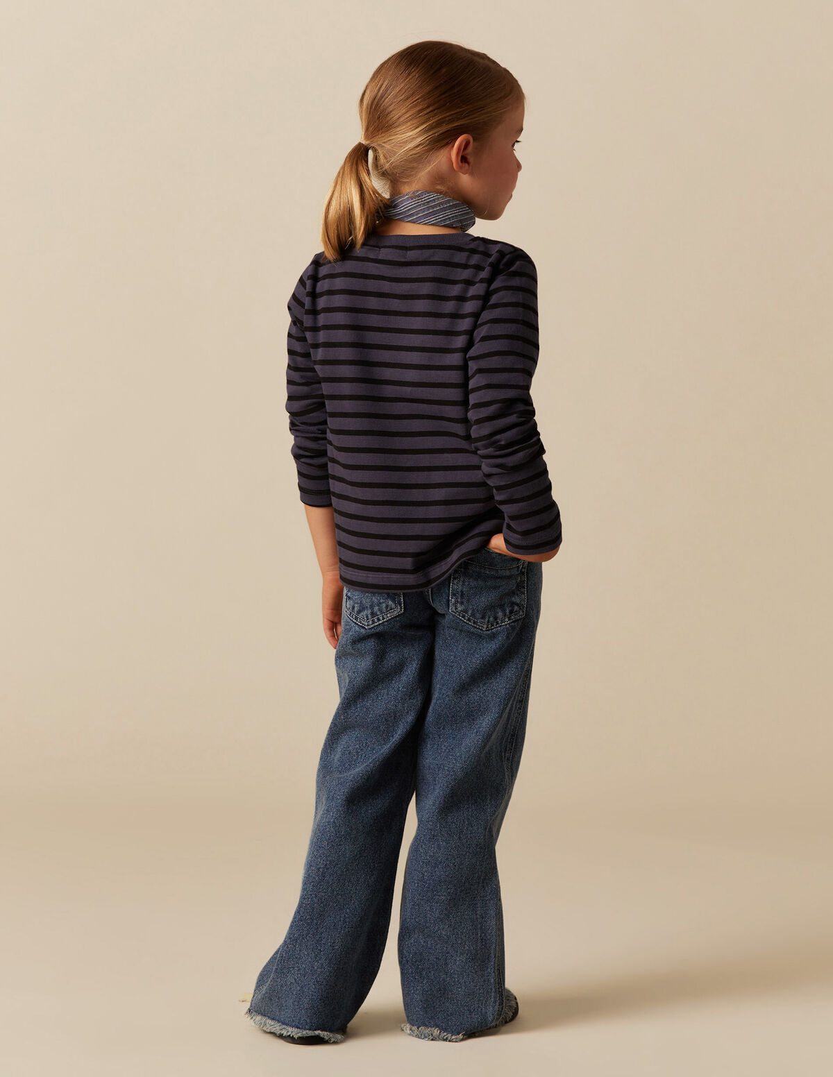 BLUE STRIPED T-SHIRT