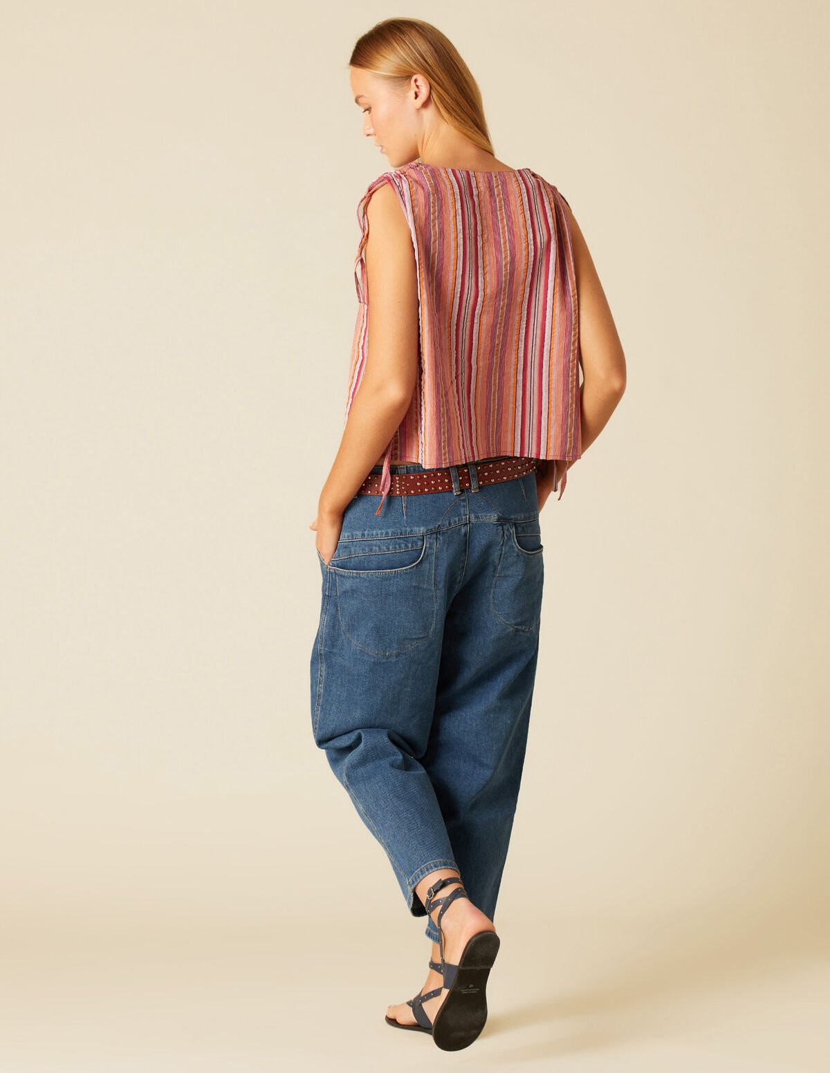 CAMISA RAYA MULTICOLOR MORA