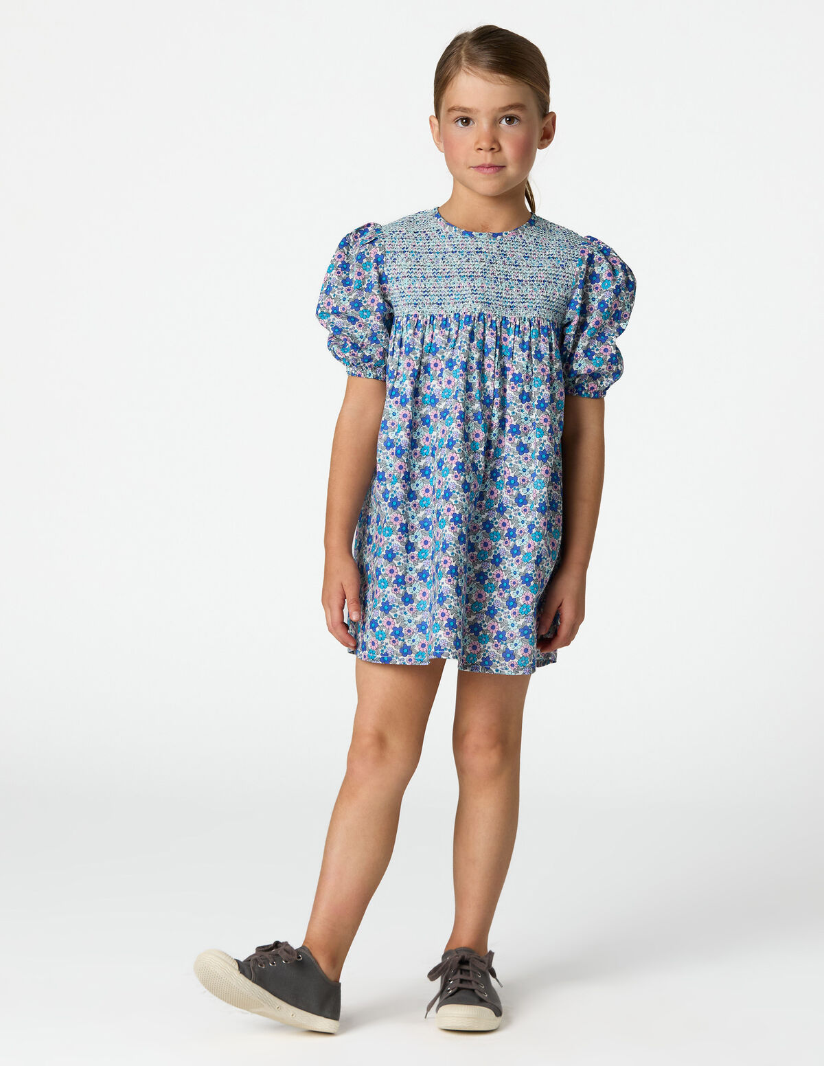ROBE PRINT DITSY BLUE