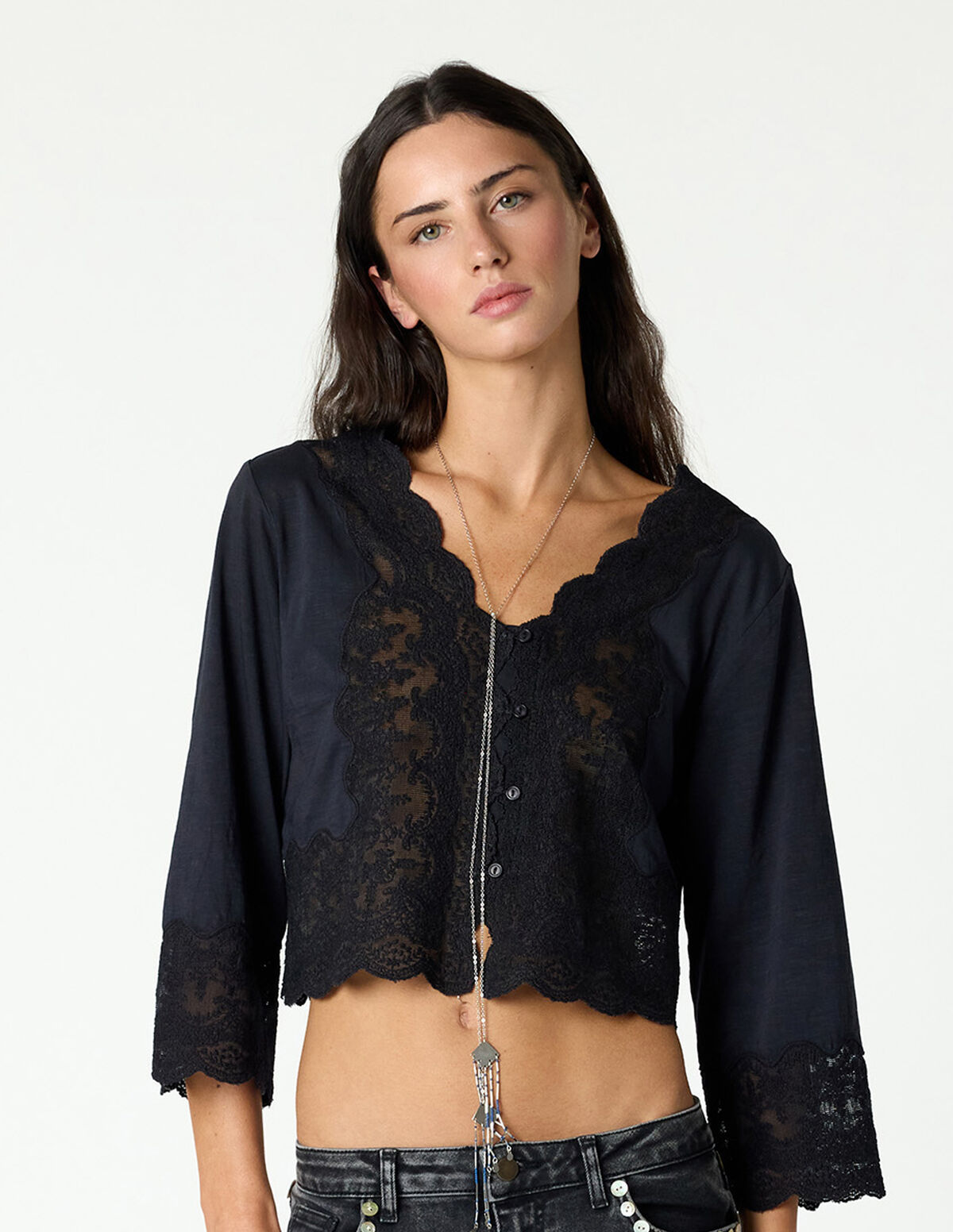 ANTHRACITE BUTTONED SHIRT 