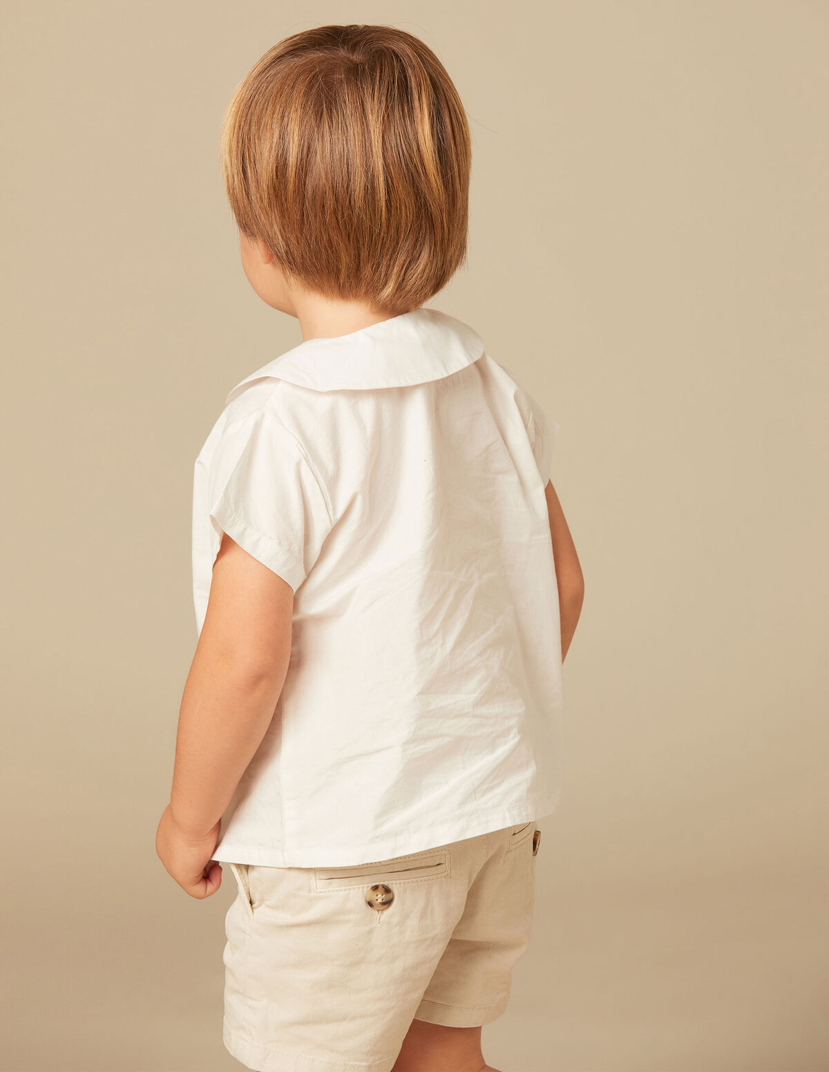 CHEMISE COL ROND BLANCHE