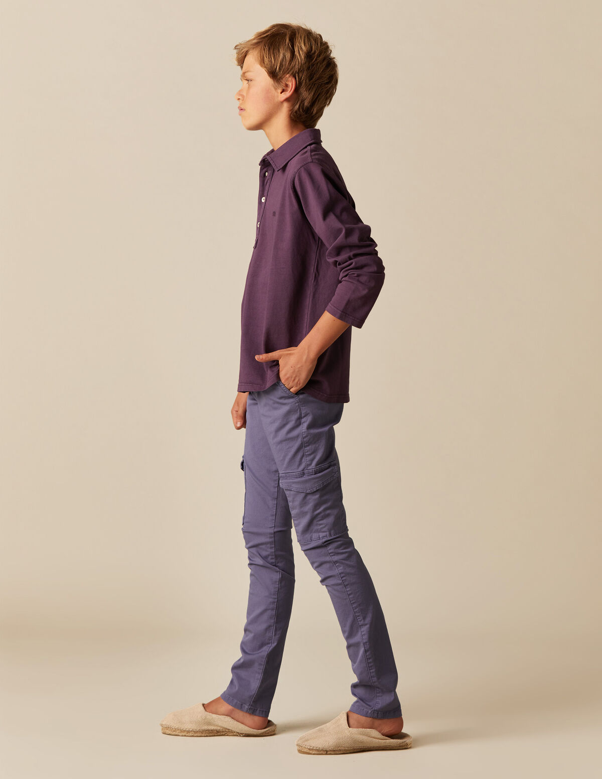 BLUE CARGO TROUSERS