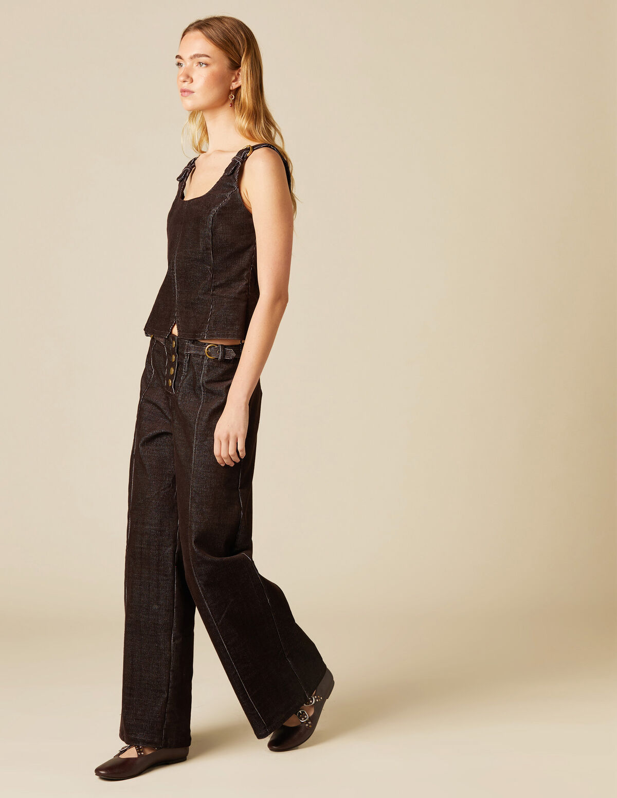 BROWN CORDUROY TROUSERS 