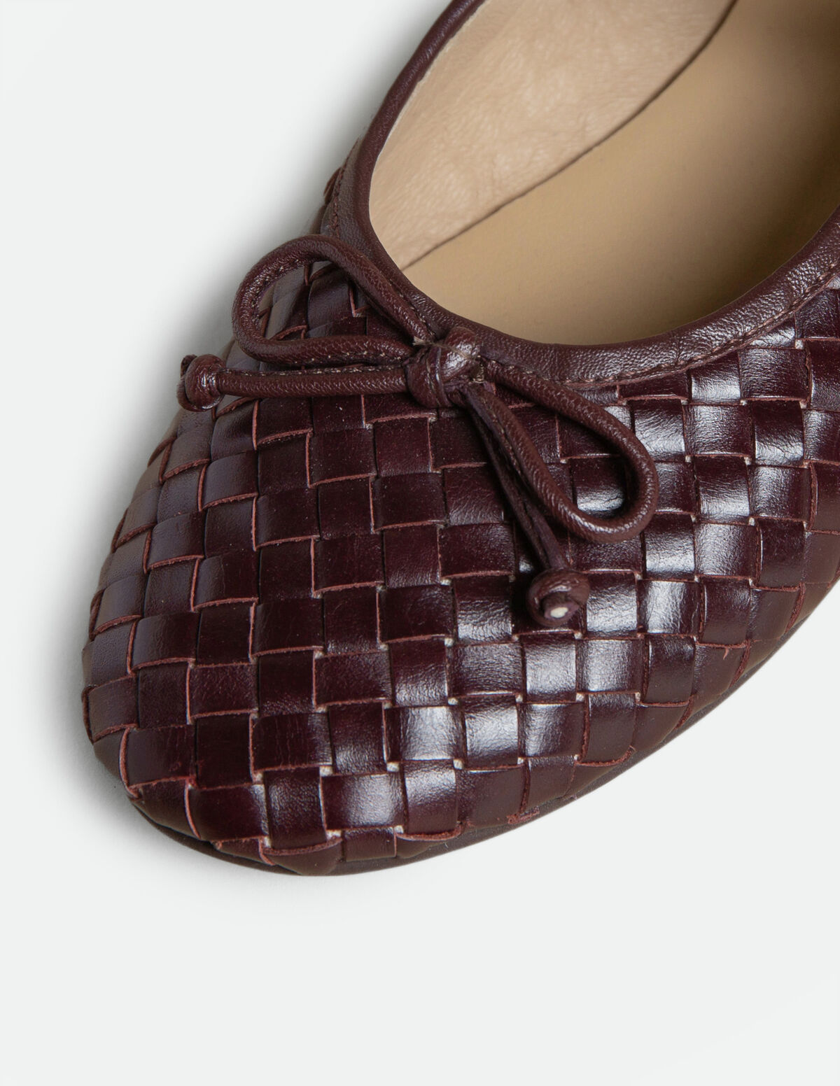 BALLERINES TRESS&Eacute;ES CERISE