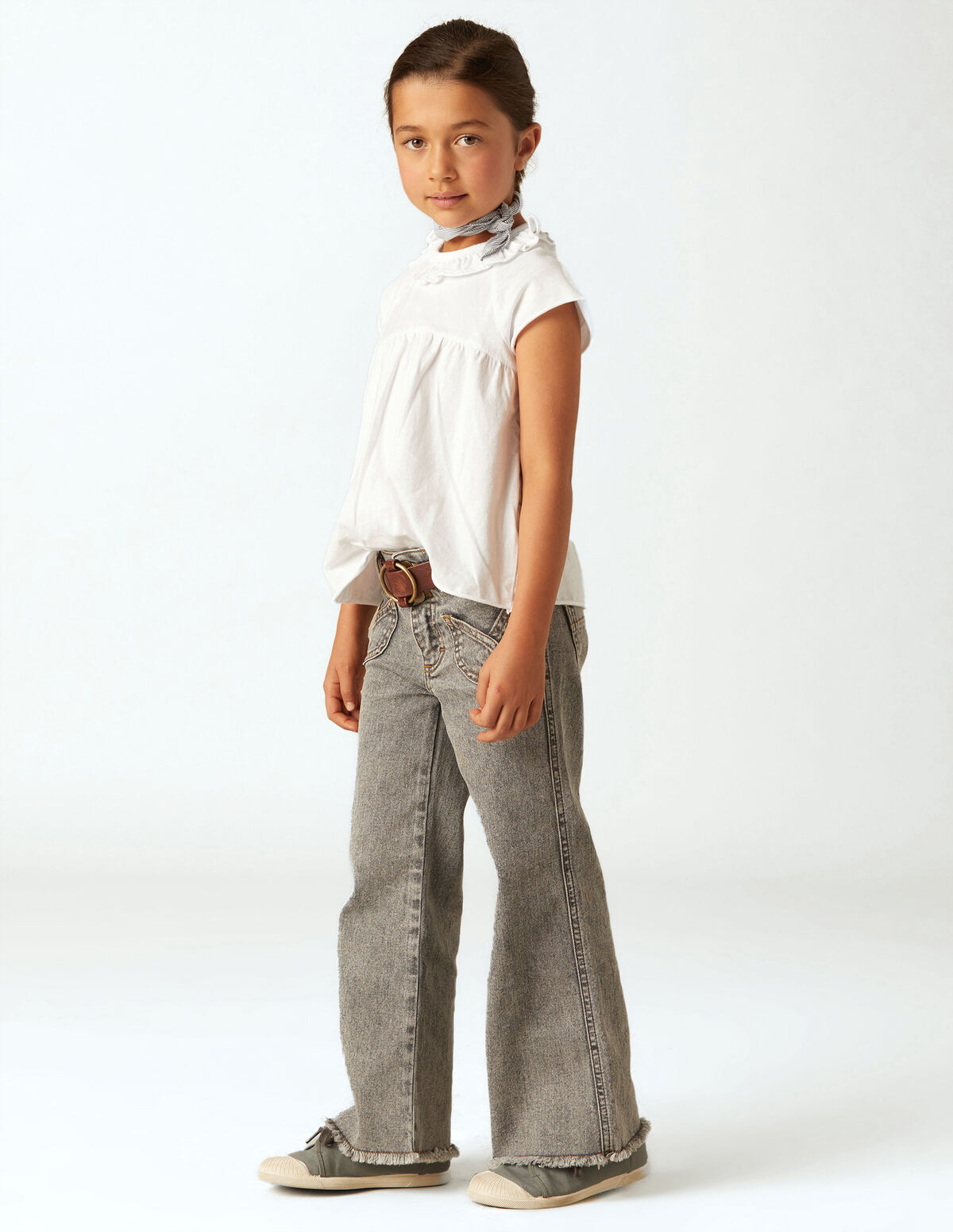 CAMISETA VOLANTE BLANCA