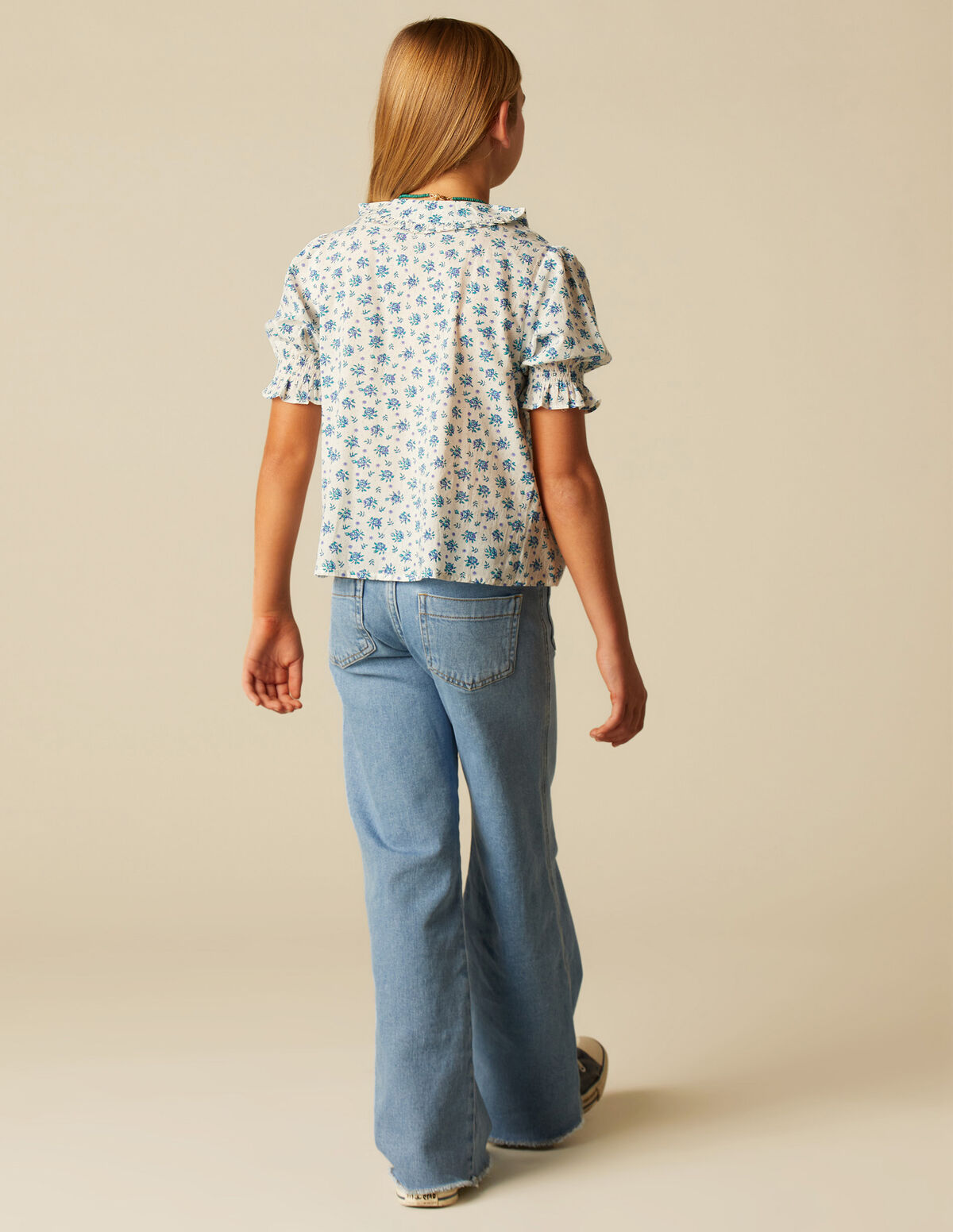 CAMISA FLORES AZUL