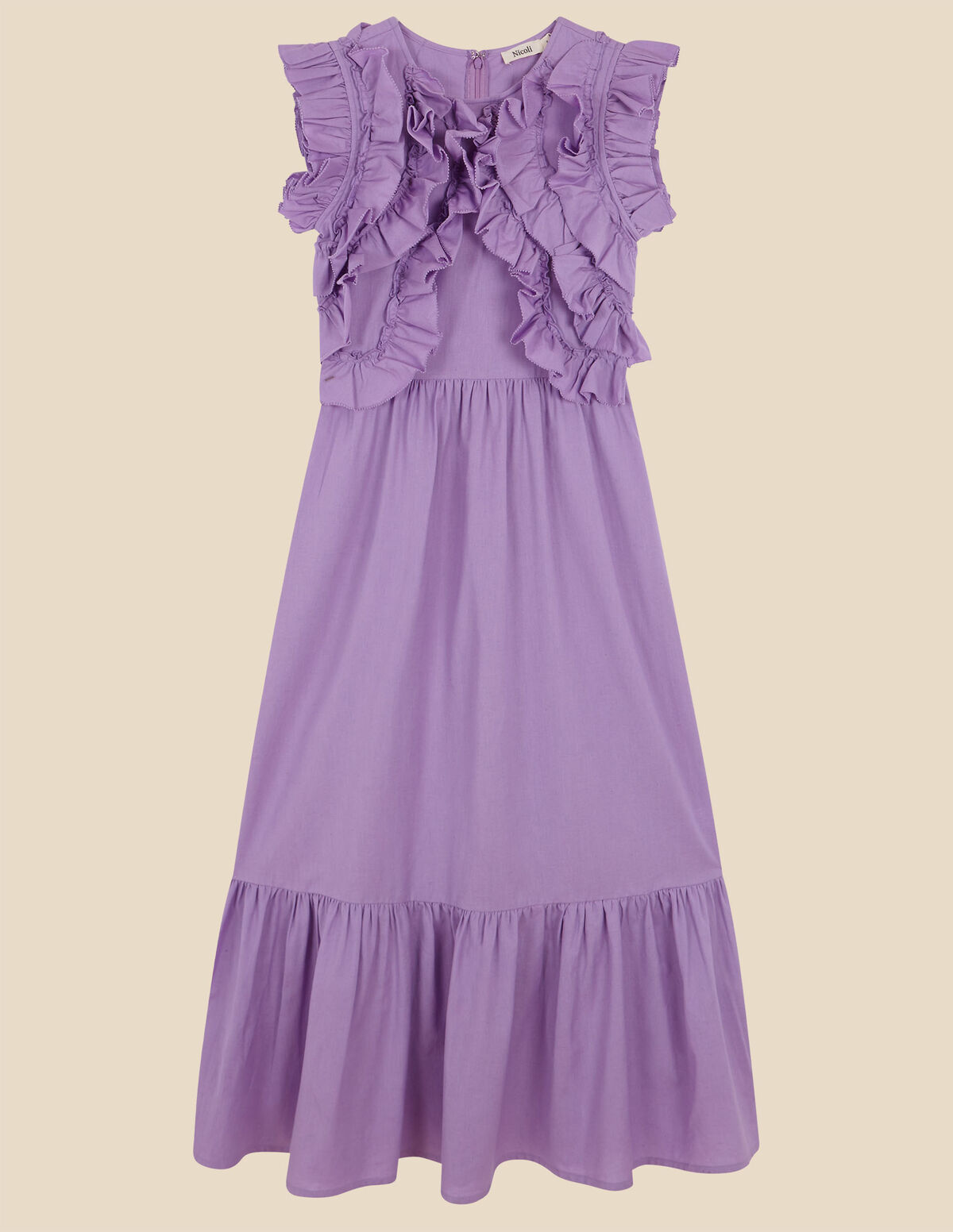 LILAC RUFFLE DRESS