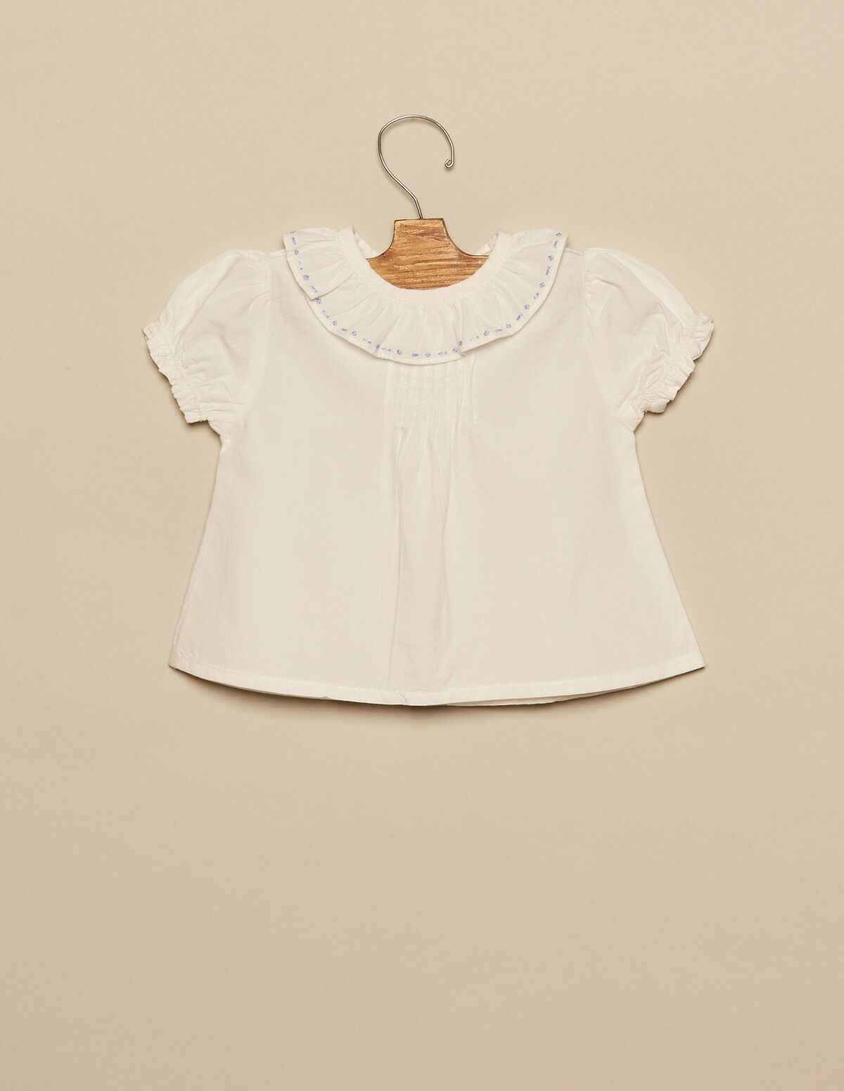 BLUE TOPSTITCHING SHIRT