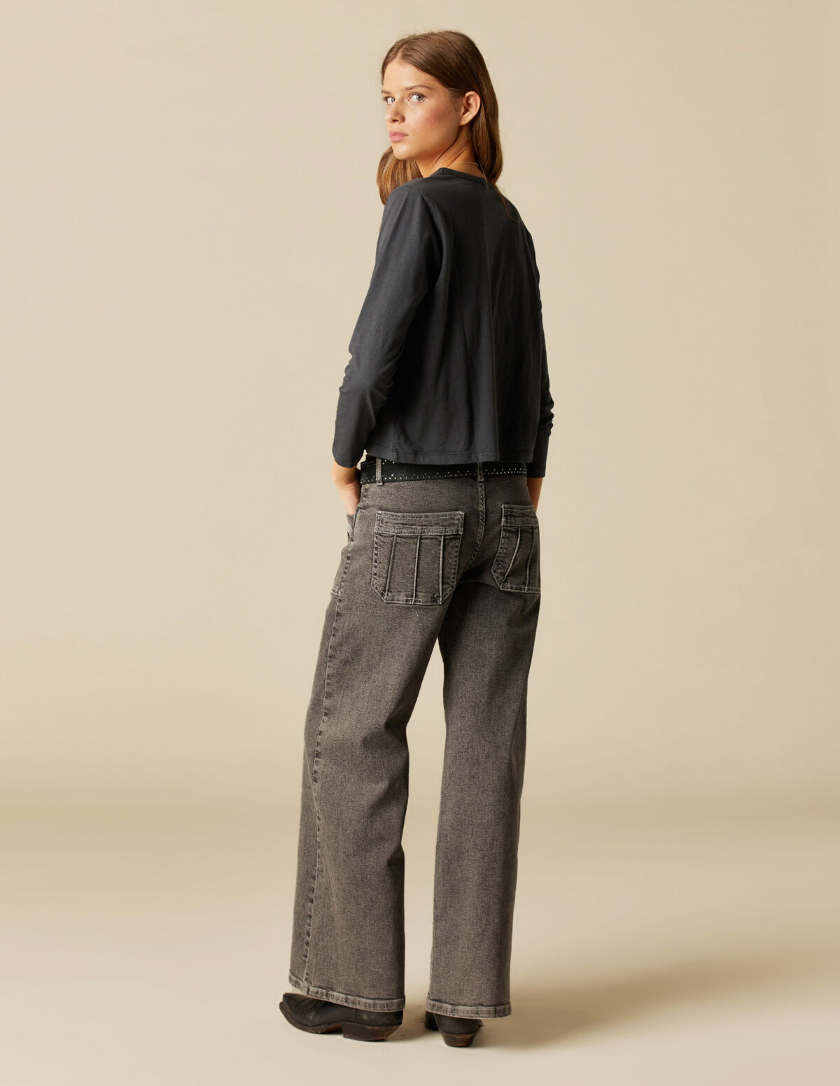 LONG-SLEEVE NN ANTHRACITE T-SHIRT