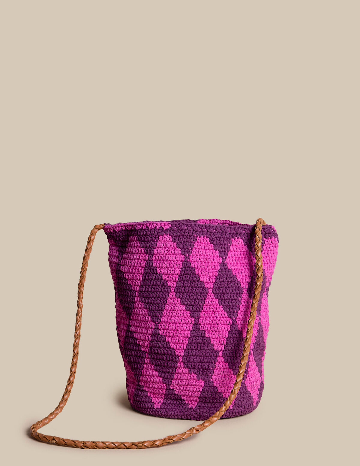 BOLSO ROMBOS AZUL