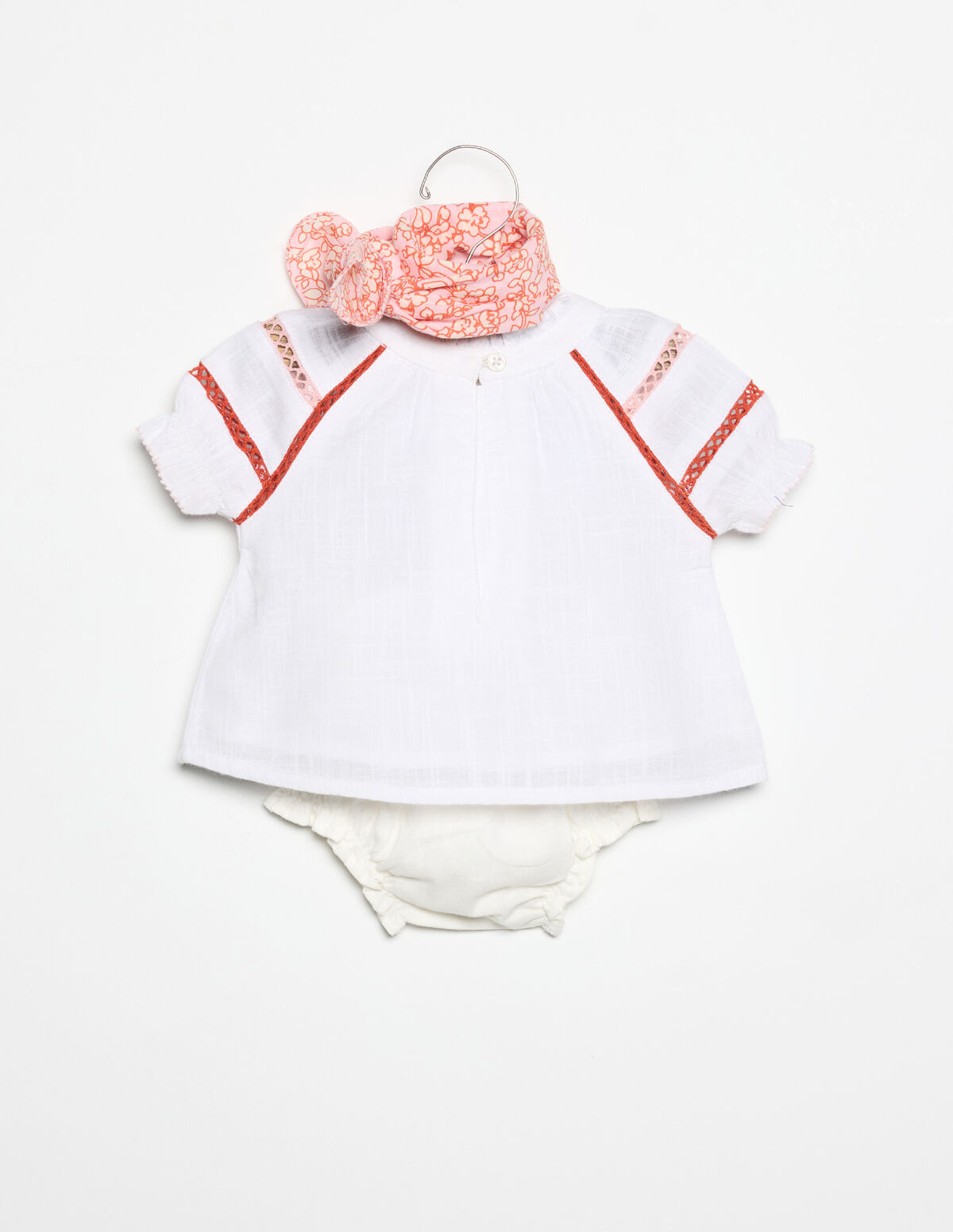 CAMISA MANGA PICOTING BRANCO