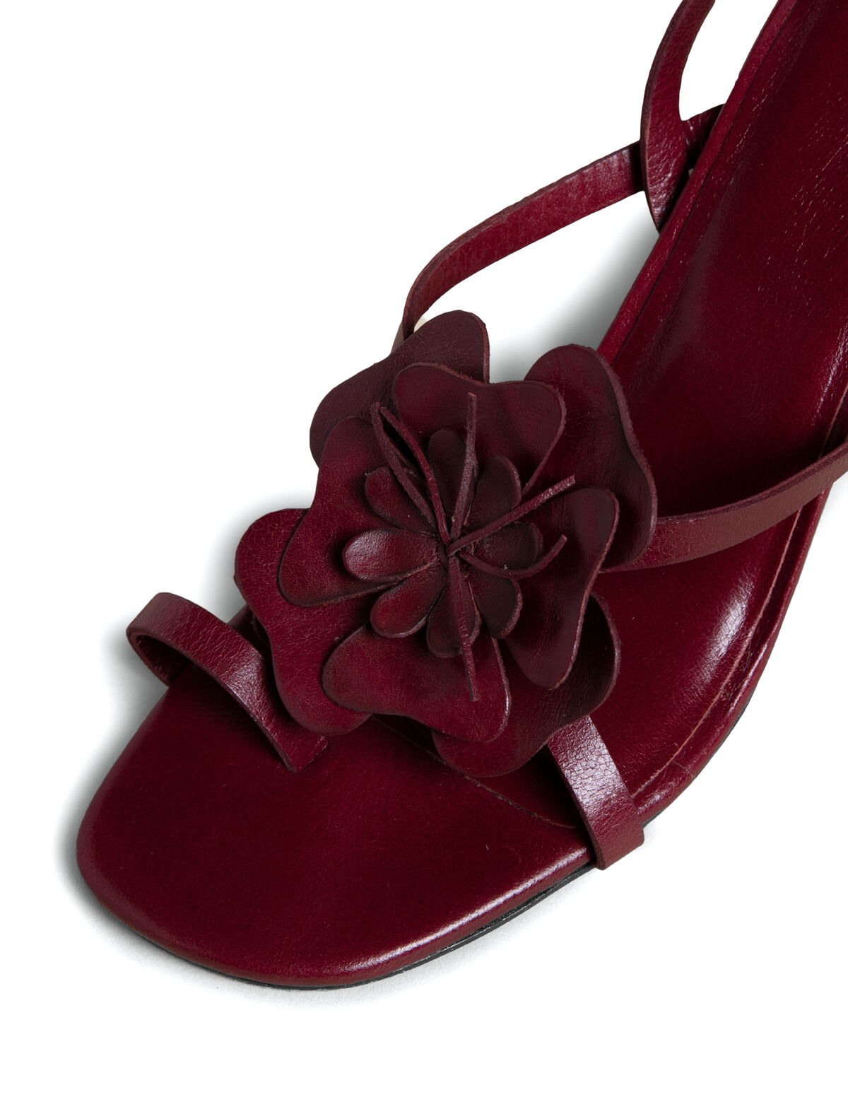 CHERRY FLOWER HEELED SANDAL